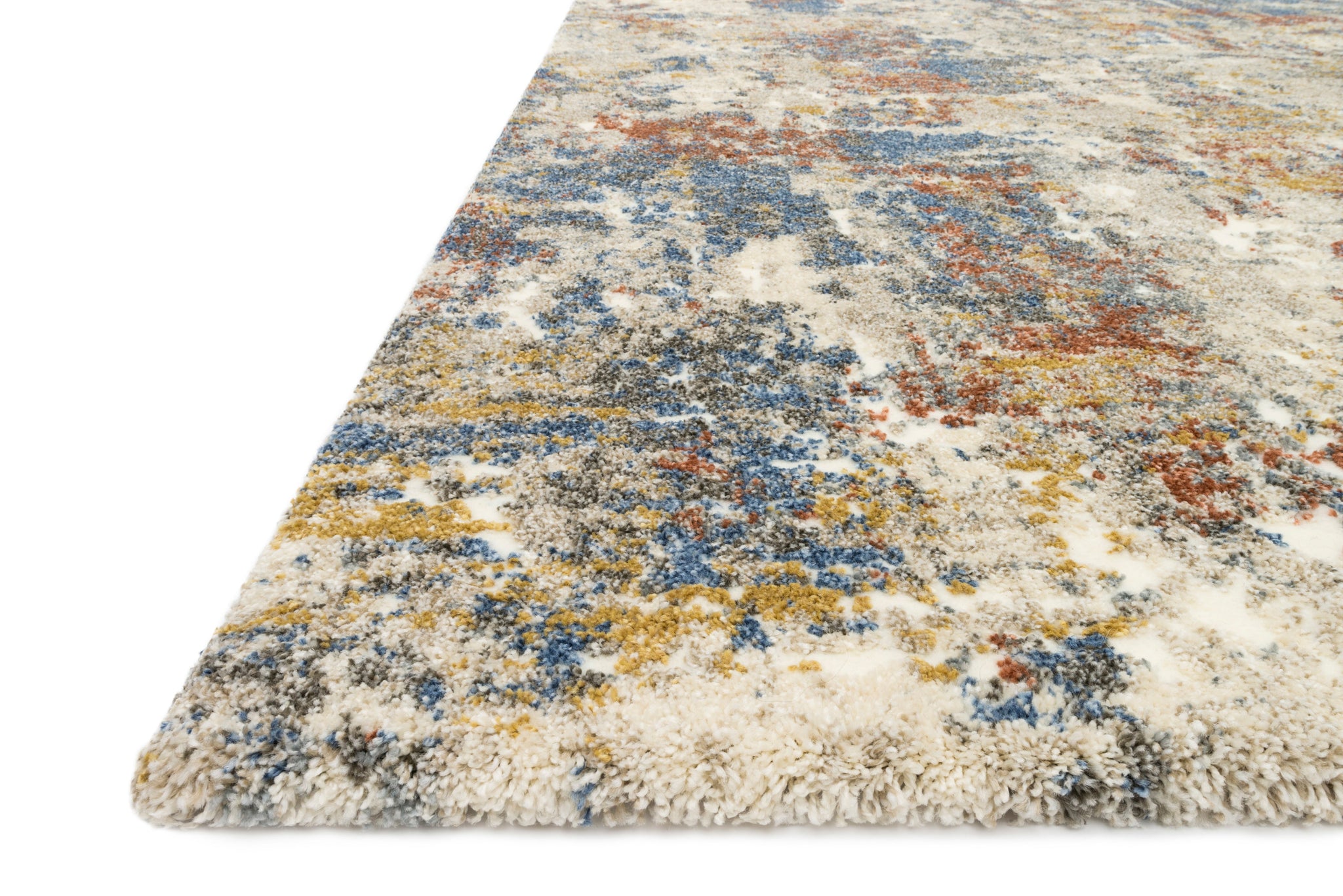 side view of Landscape Multi luxury Rug