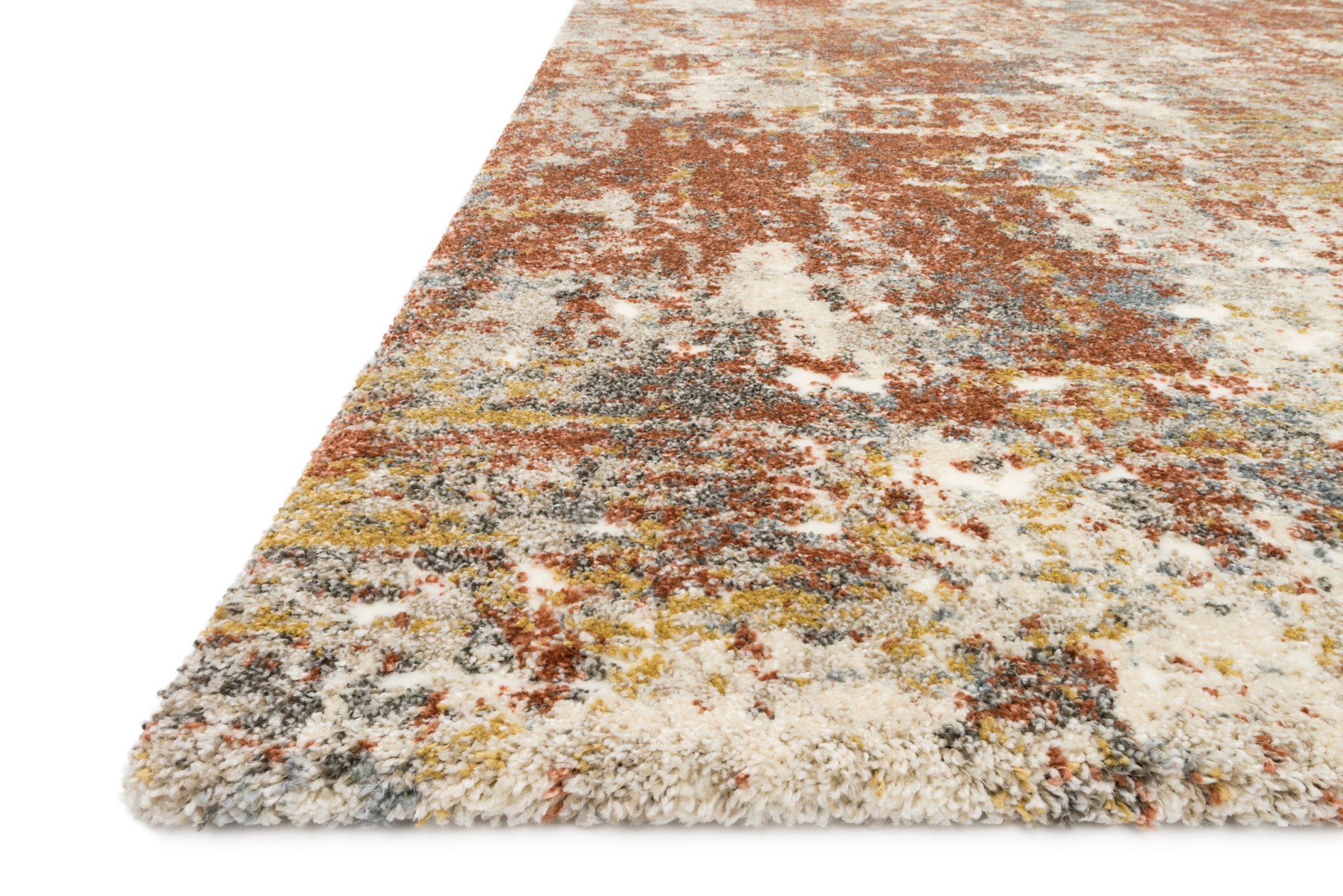 angle view of Landscape Rust luxury Rug
