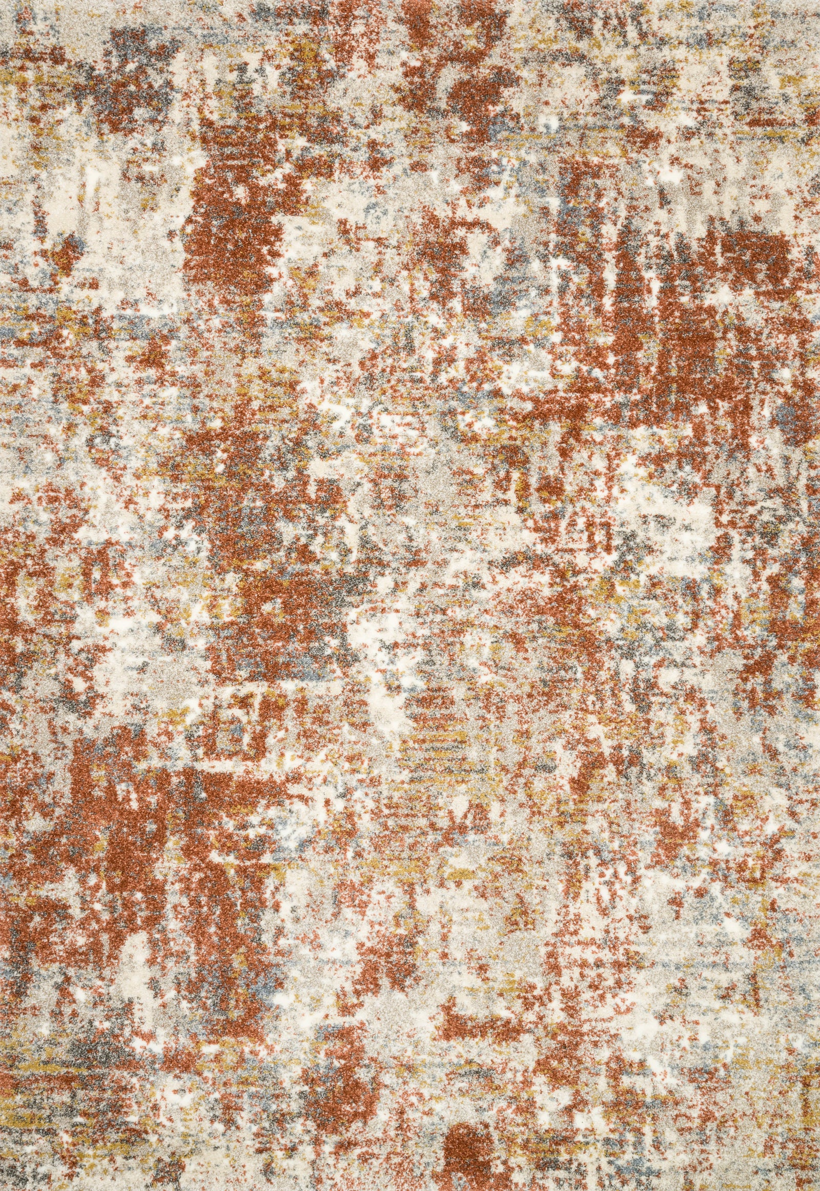 front view of Landscape Rust luxury Rug