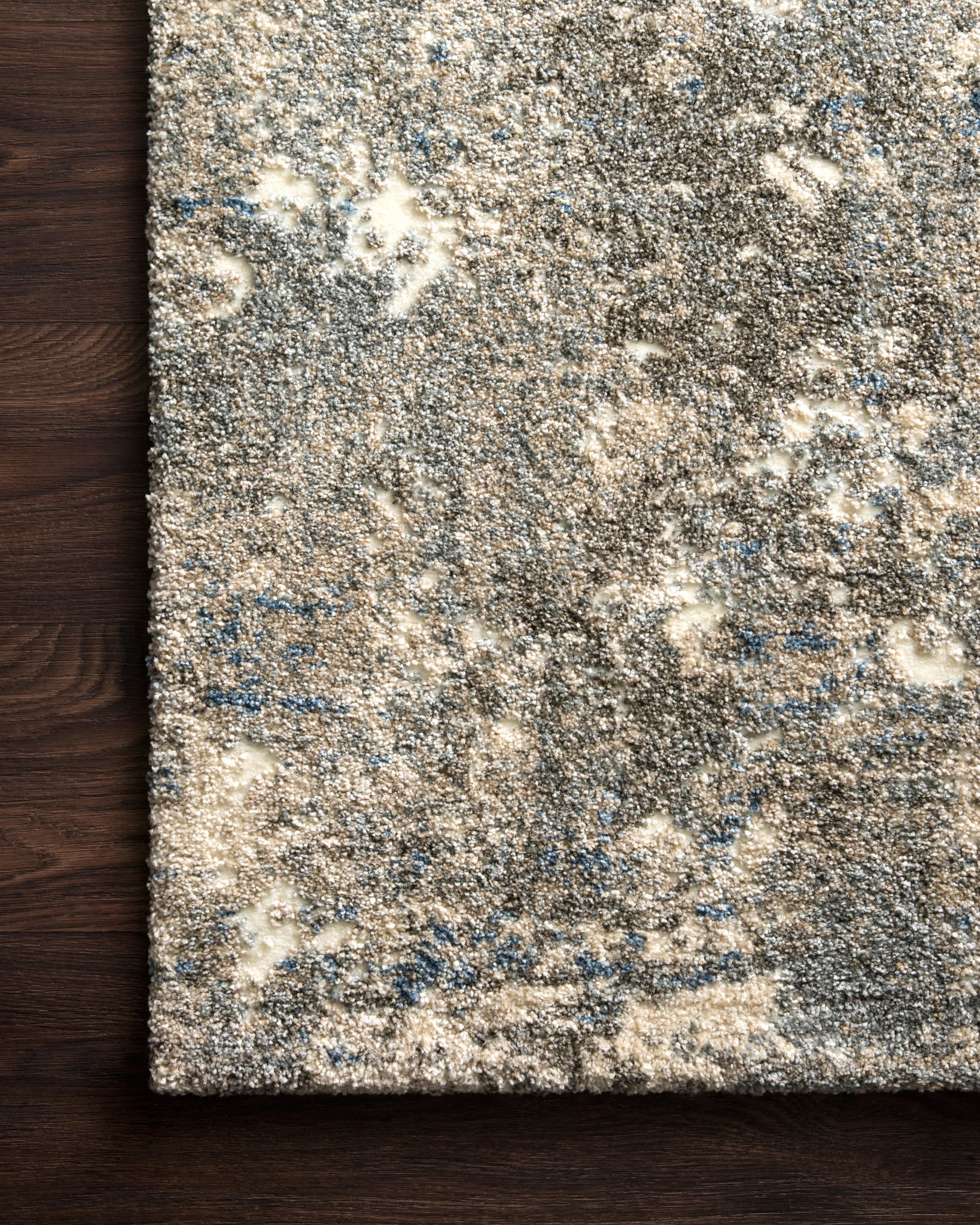 side view of Landscape Slate luxury Rug