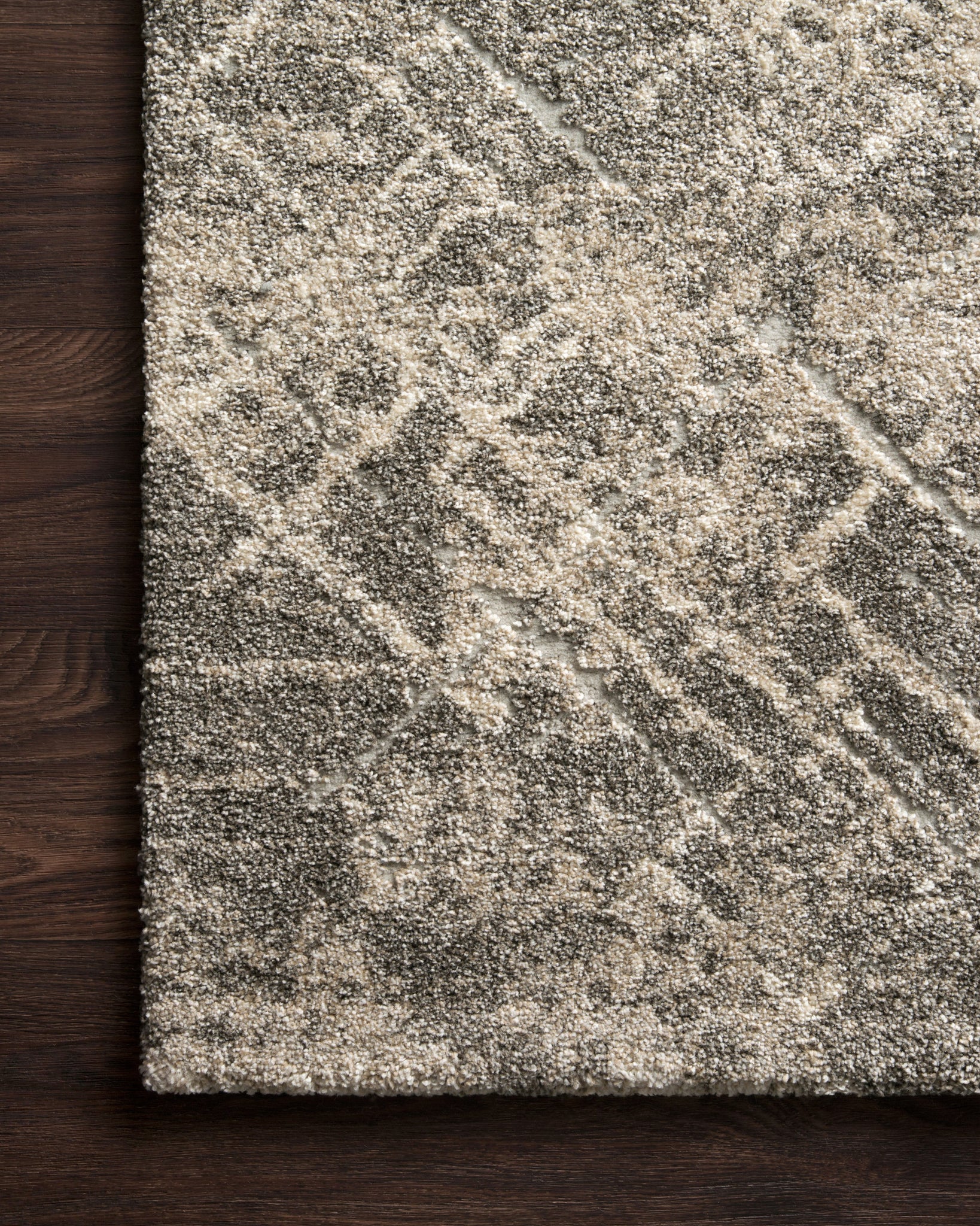 side view of Landscape Stone luxury Rug