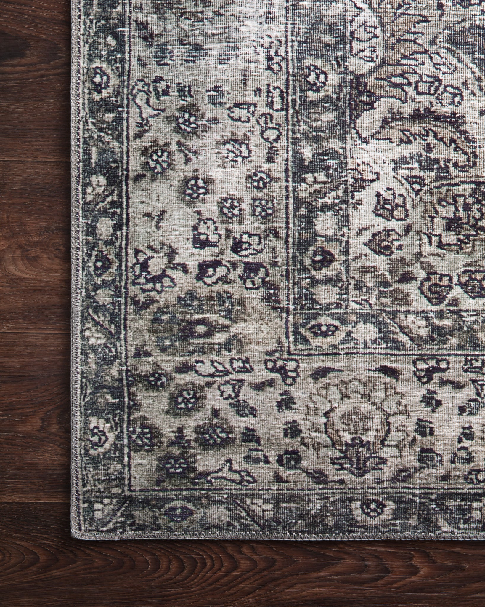 lifestyle view of Layla Taupe / Stone luxury Rug