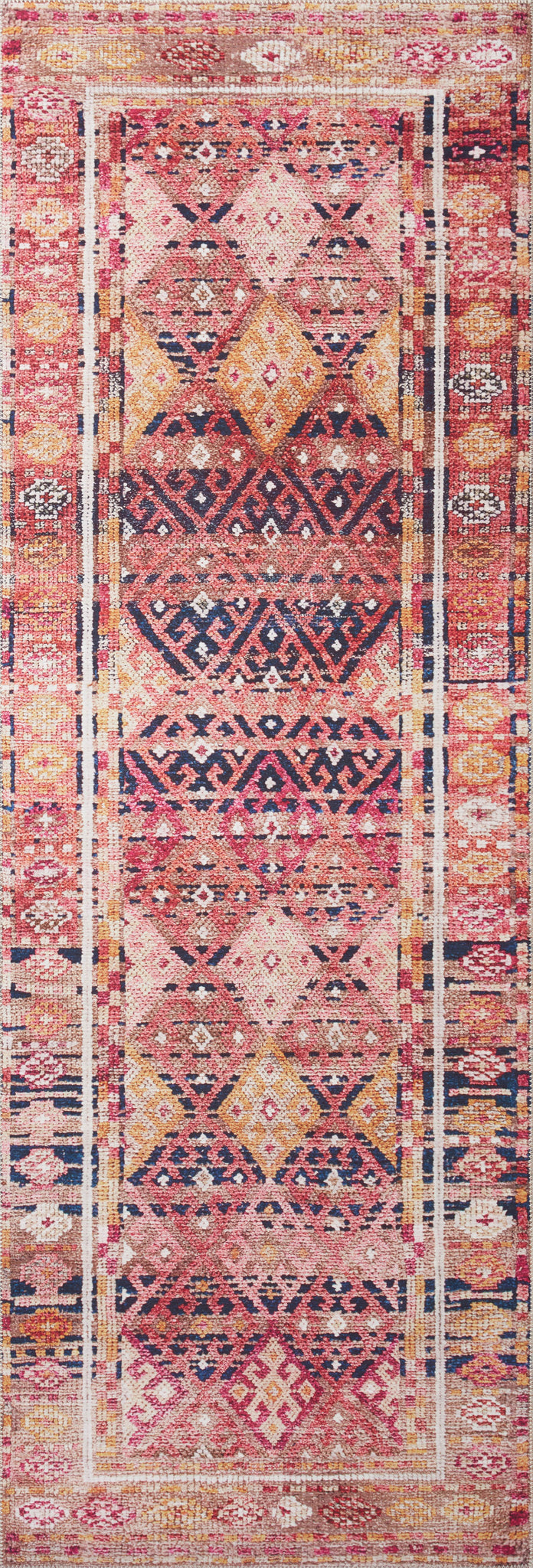 detail view of Layla Magenta / Multi luxury Rug