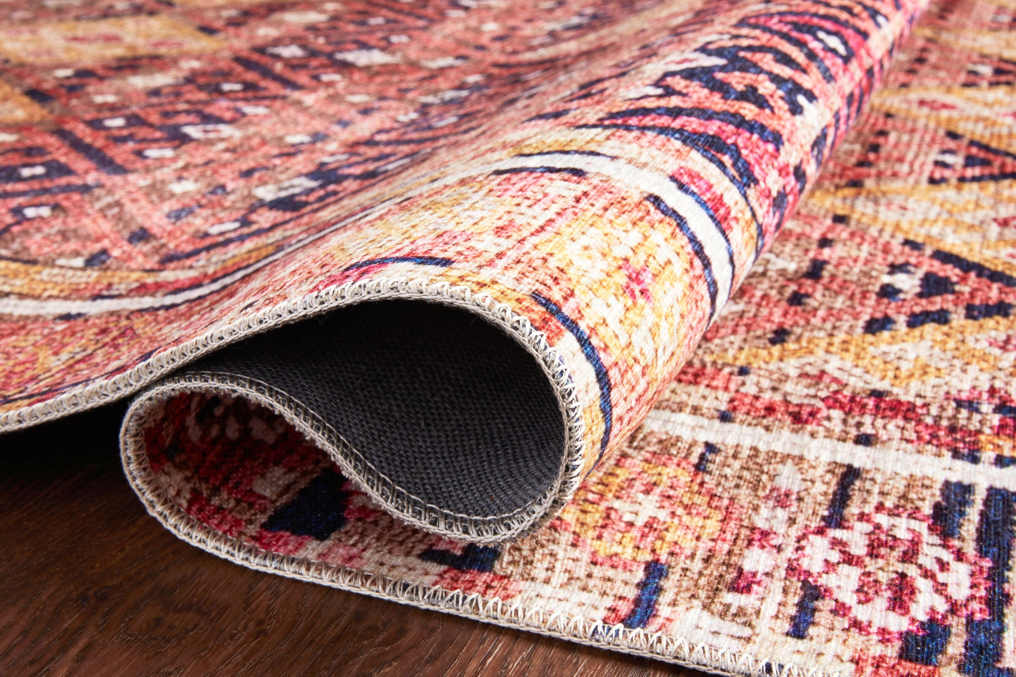 lifestyle view of Layla Magenta / Multi luxury Rug