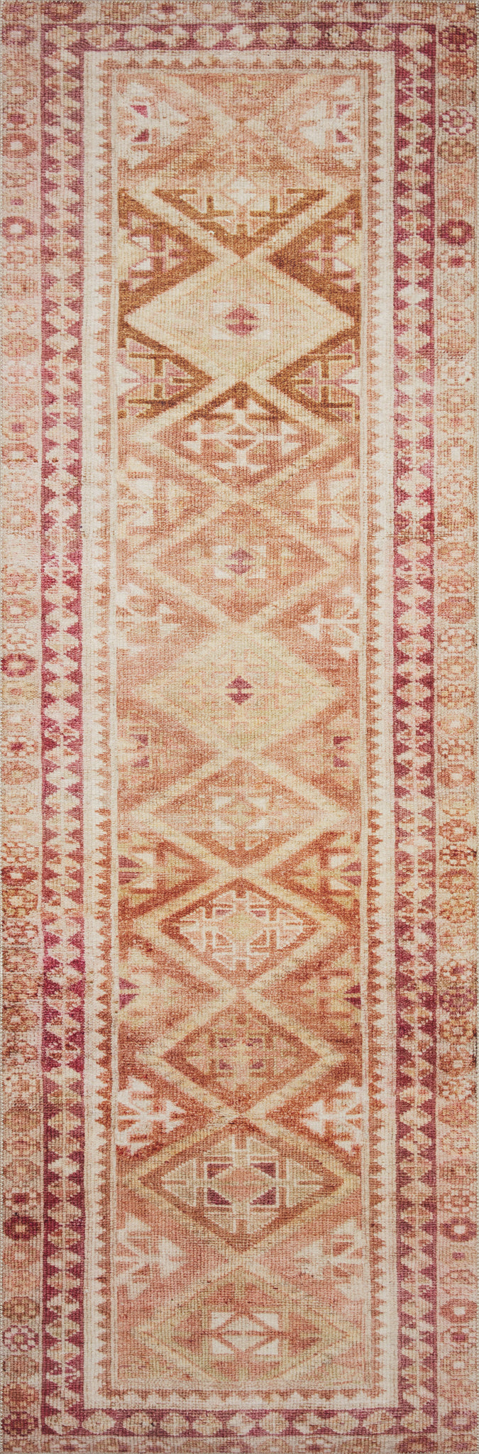detail view of Layla Natural / Spice luxury Rug