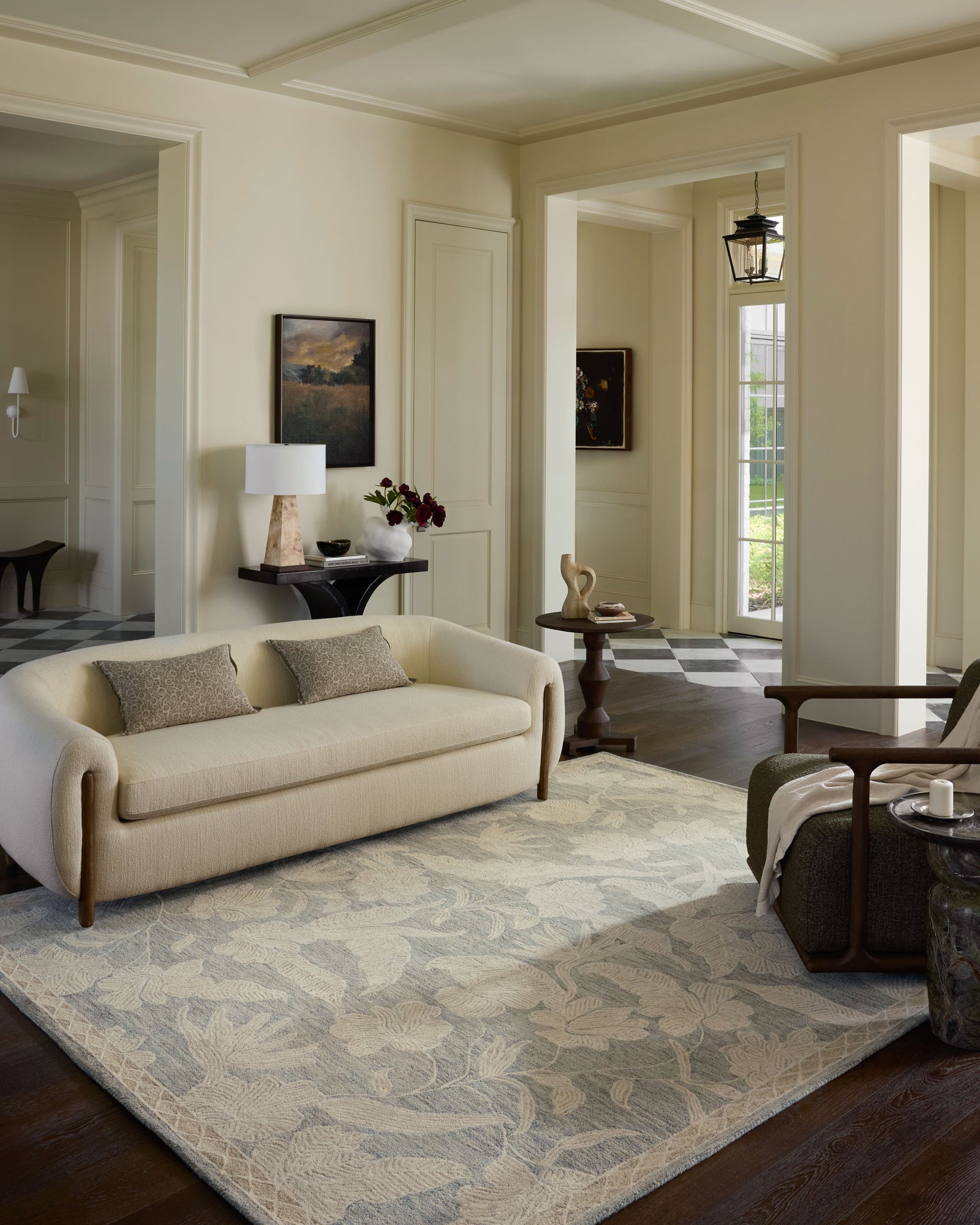 Lenore Blue / Natural — a Loloi rug at Laurie Yapp Home.