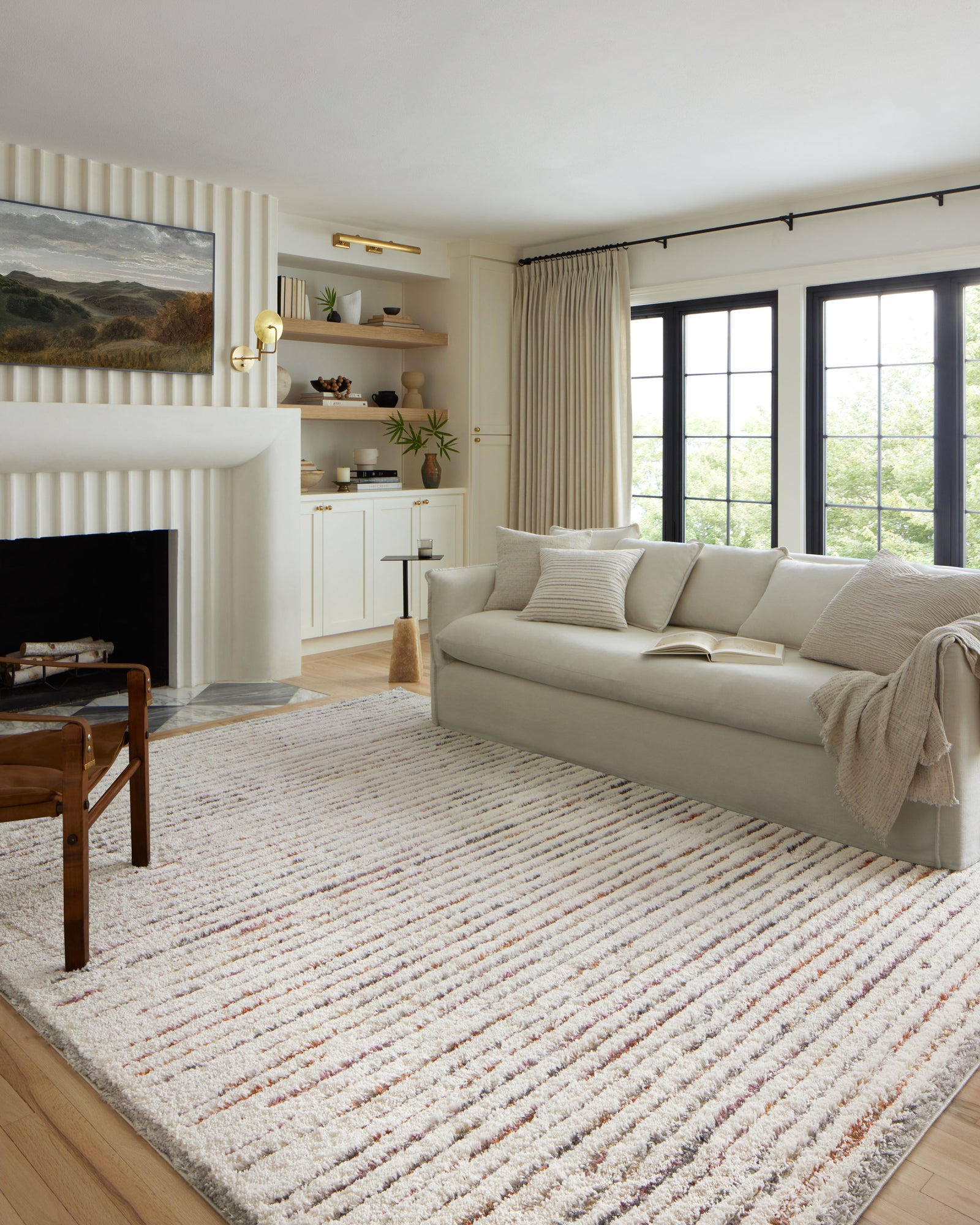 Levitt Shag Ivory / Multi — a Loloi rug at Laurie Yapp Home.