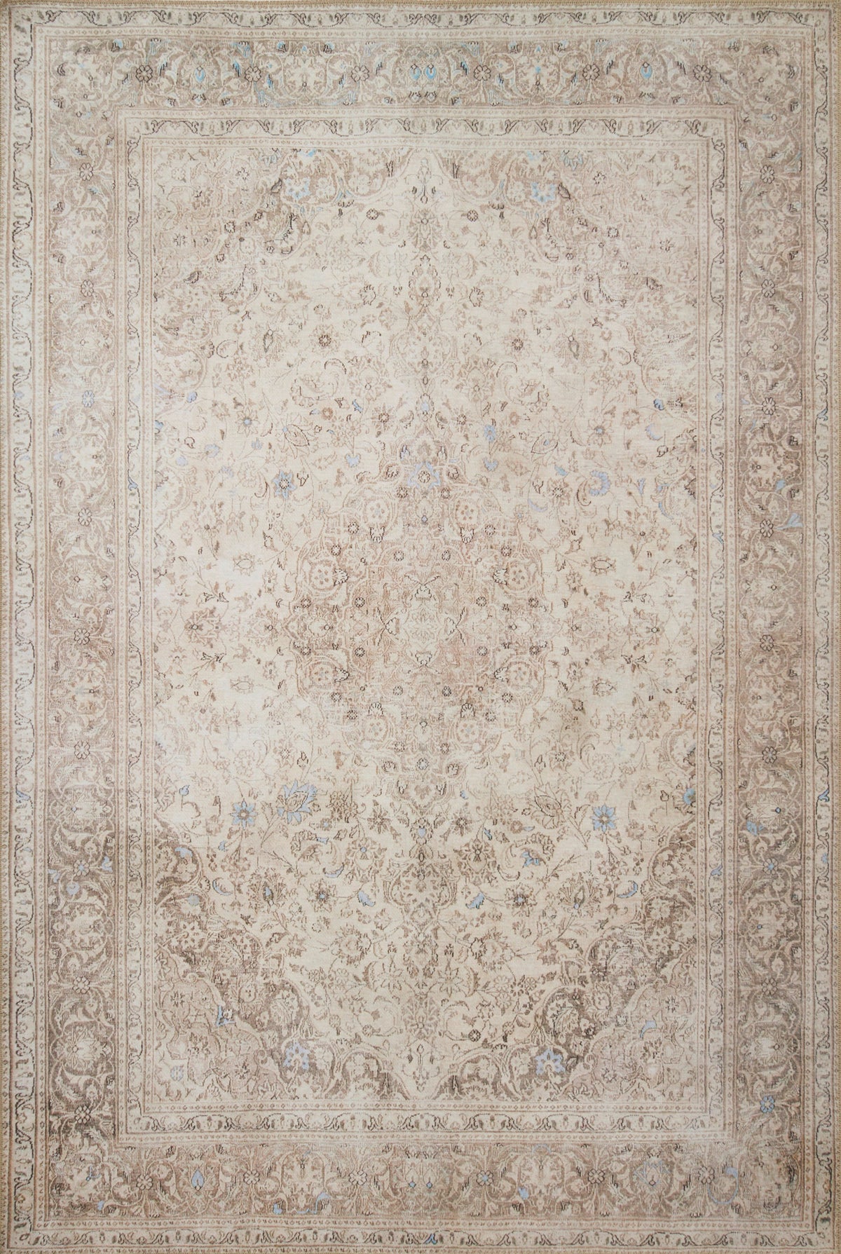 front view of Loren Sand / Taupe luxury Rug