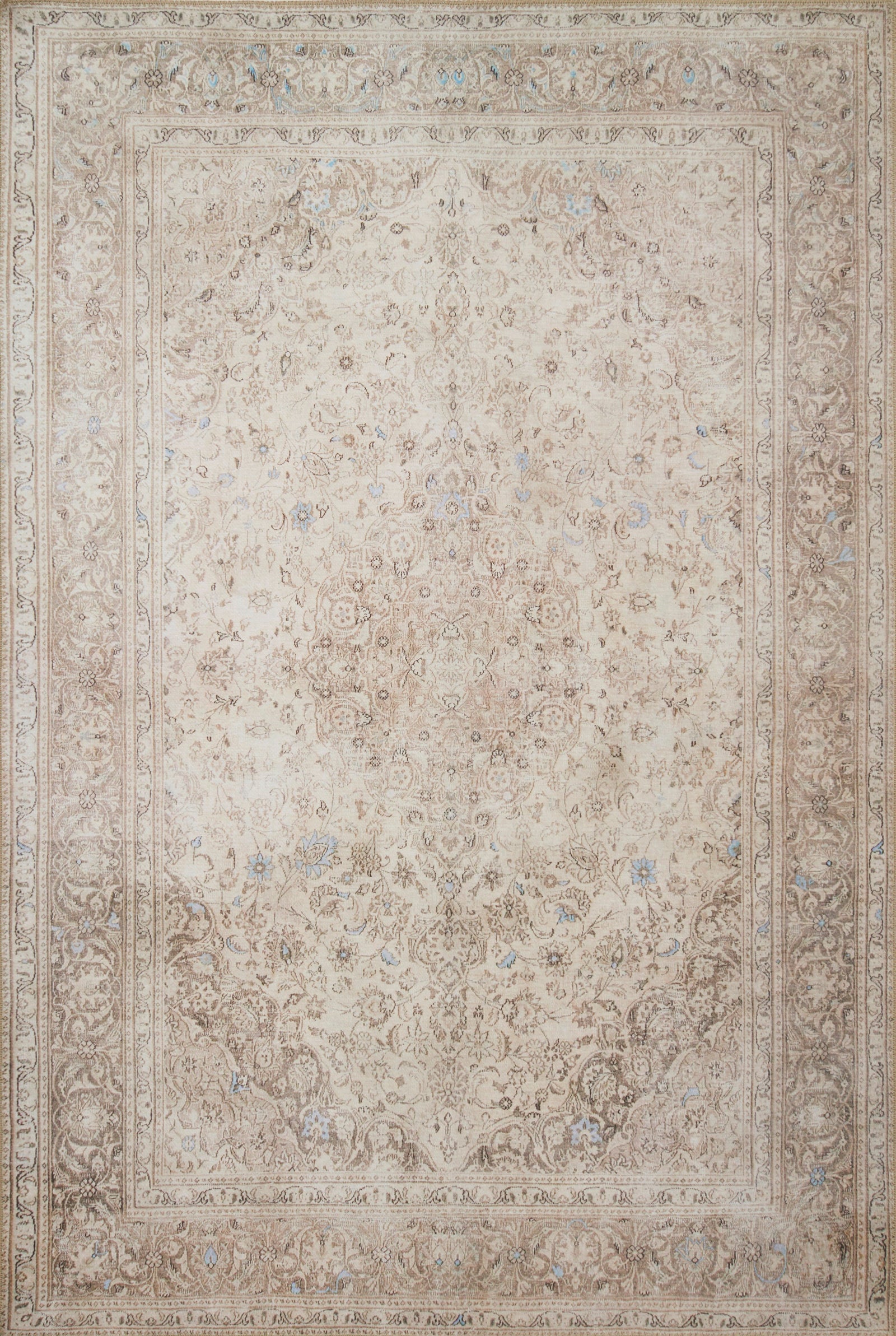 front view of Loren Sand / Taupe luxury Rug