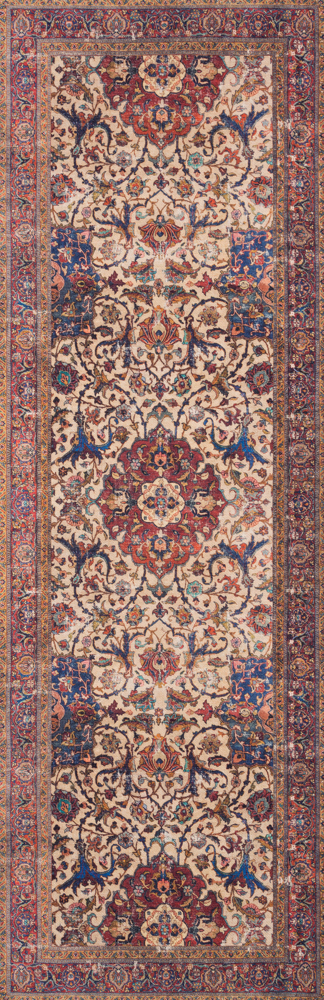 detail view of Loren Sand / Multi luxury Rug
