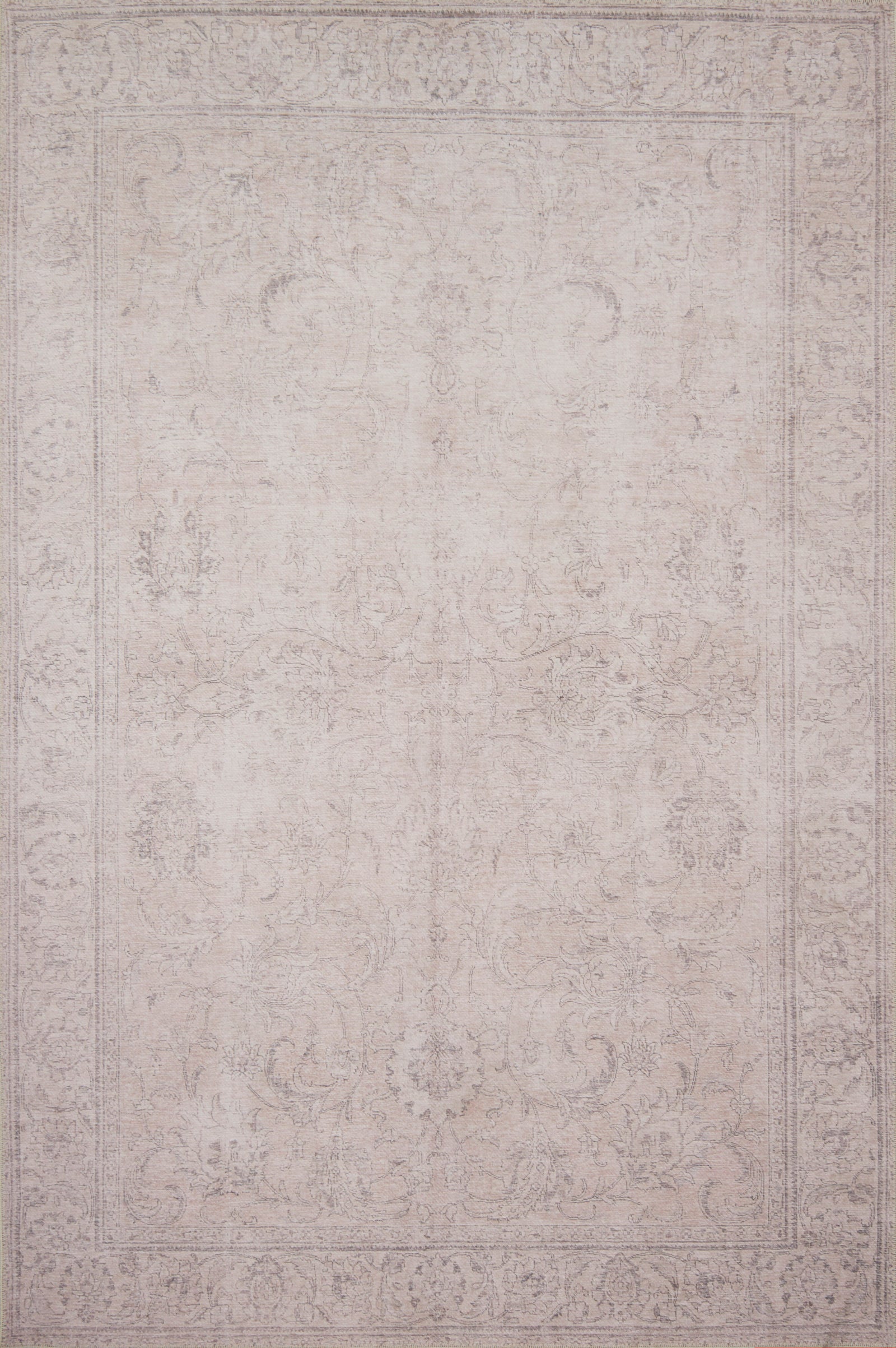 front view of Loren Sand luxury Rug