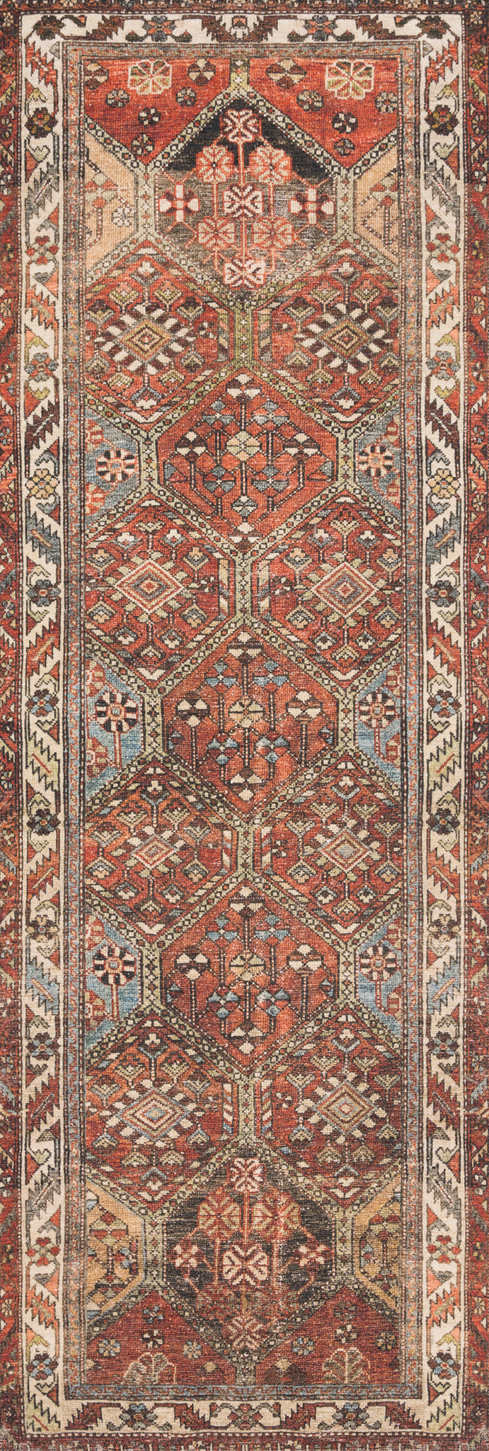 detail view of Loren Spice / Multi luxury Rug