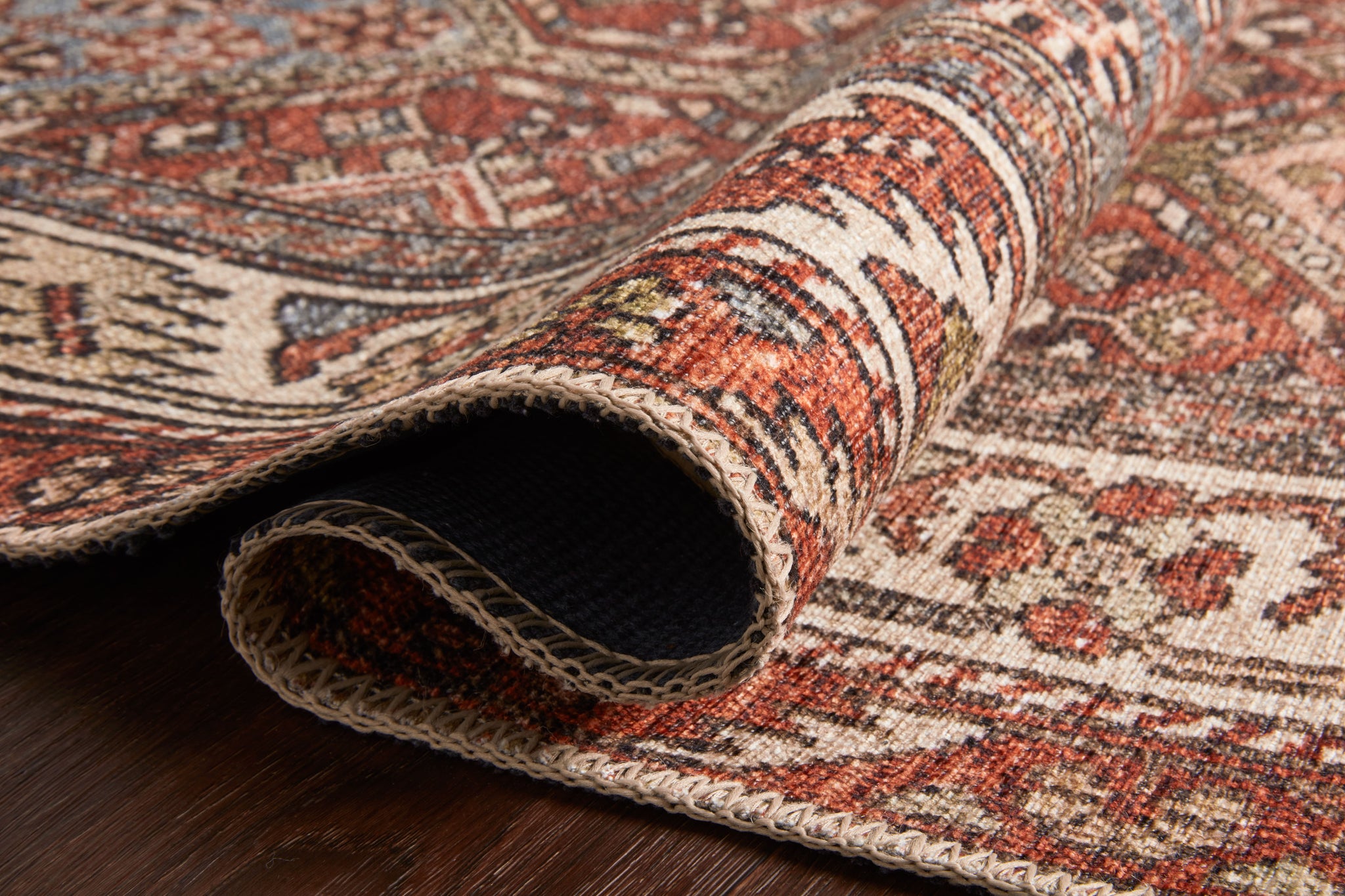 lifestyle view of Loren Spice / Multi luxury Rug
