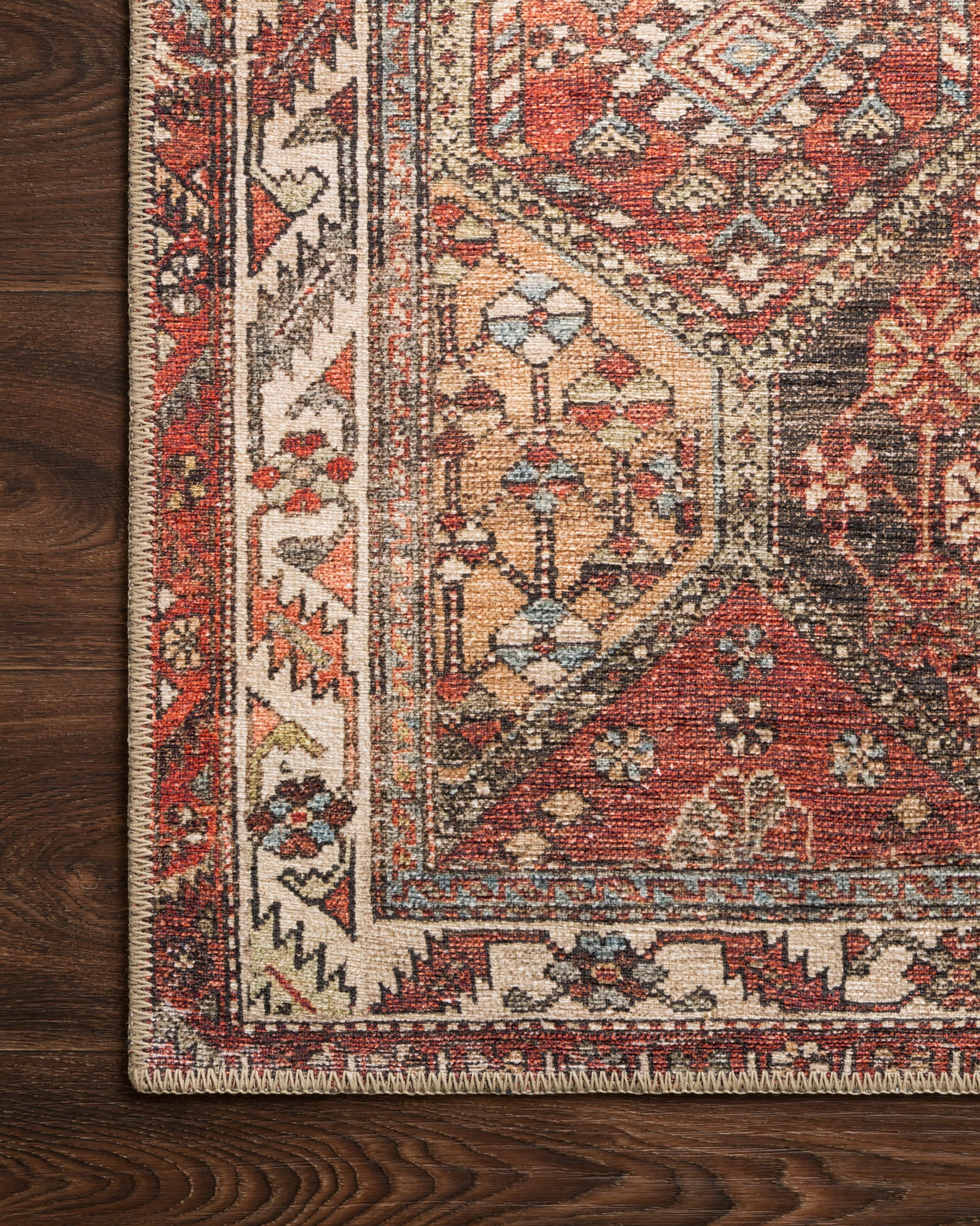 lifestyle view of Loren Spice / Multi luxury Rug