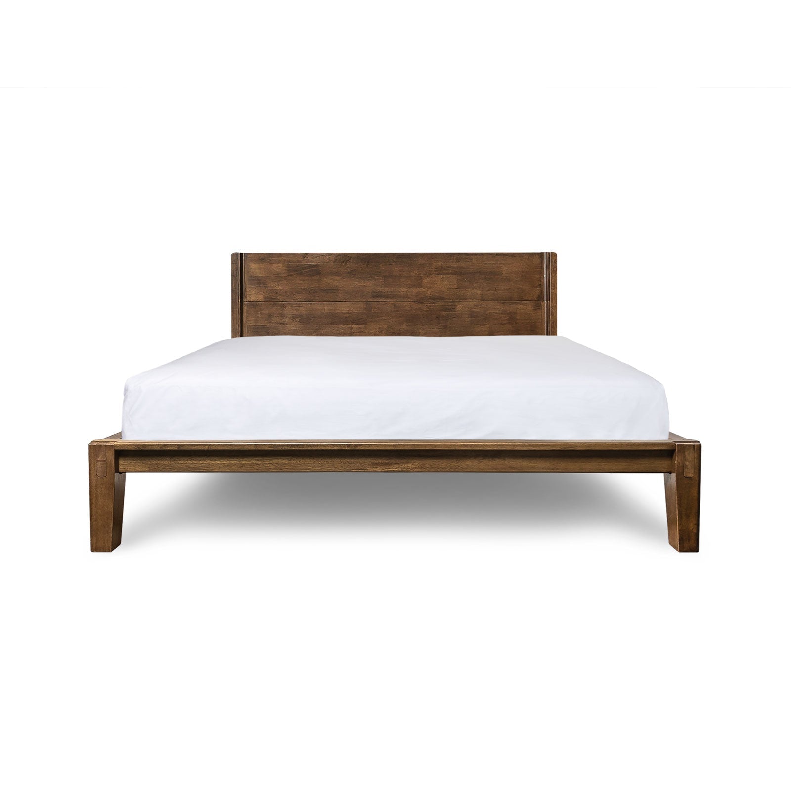 Luna Wood Tool-Free Queen Bed - Coffee