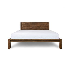Luna Wood Tool-Free Double Bed - Coffee