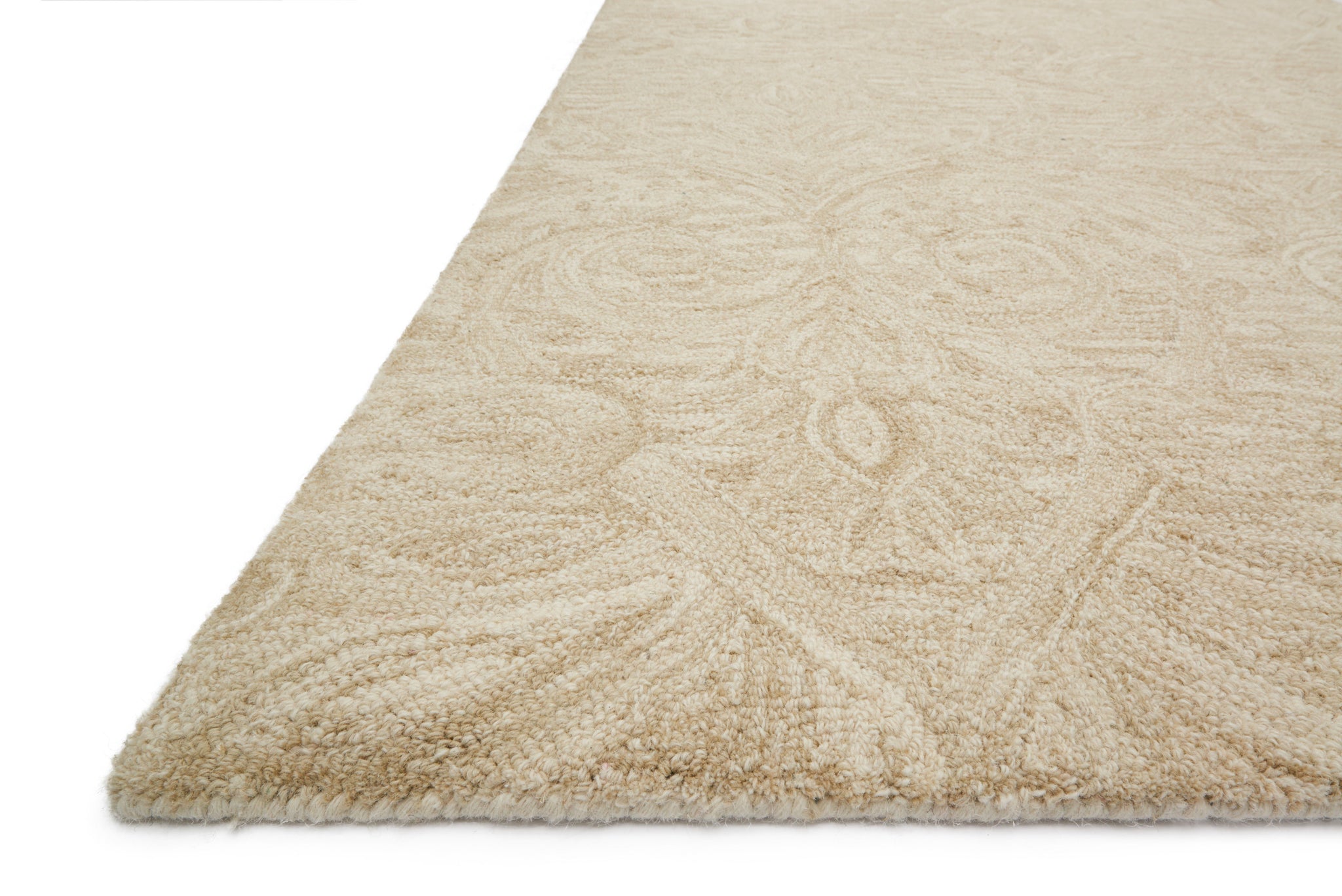 angle view of Lyle Sand luxury Rug