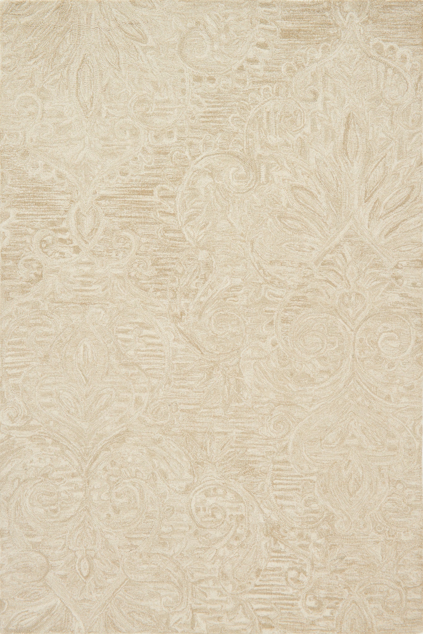 front view of Lyle Sand luxury Rug