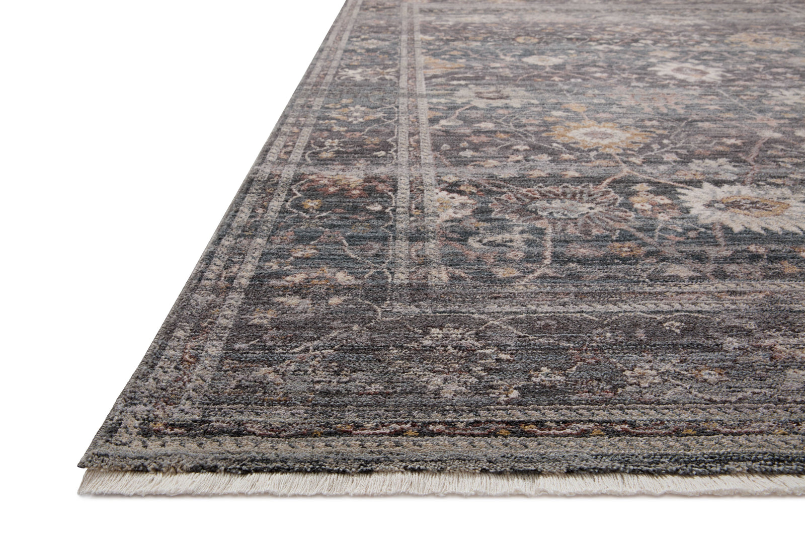 front view of Lyra Ink / Multi luxury Rug