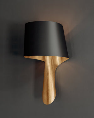 Lucia Wall Sconce - Lifestyle [348-01-VGL/SBK]