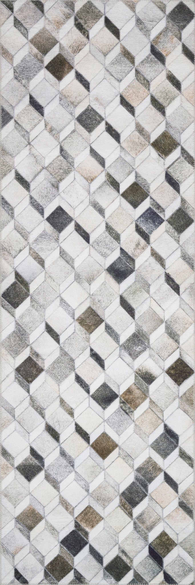 detail view of Maddox Grey / Mocha luxury Rug