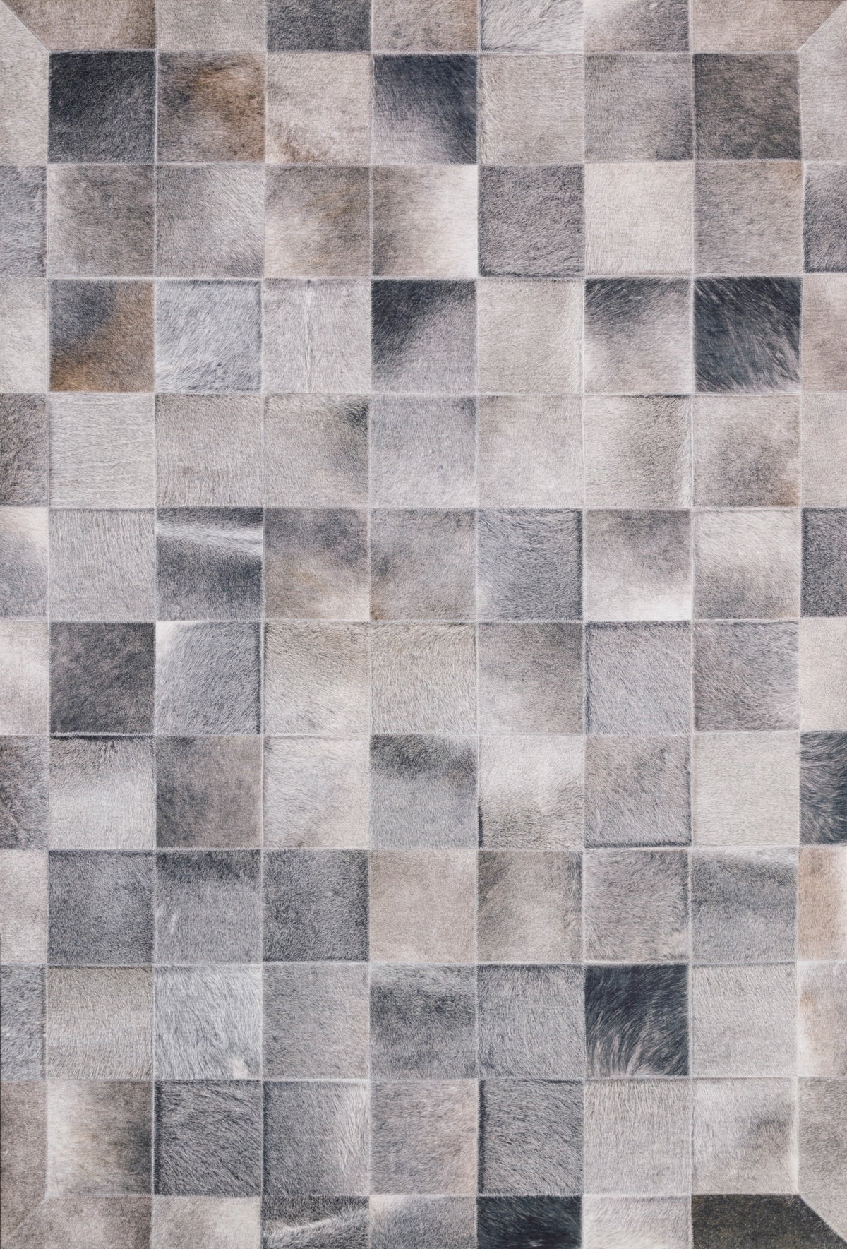 front view of Maddox Charcoal / Grey luxury Rug