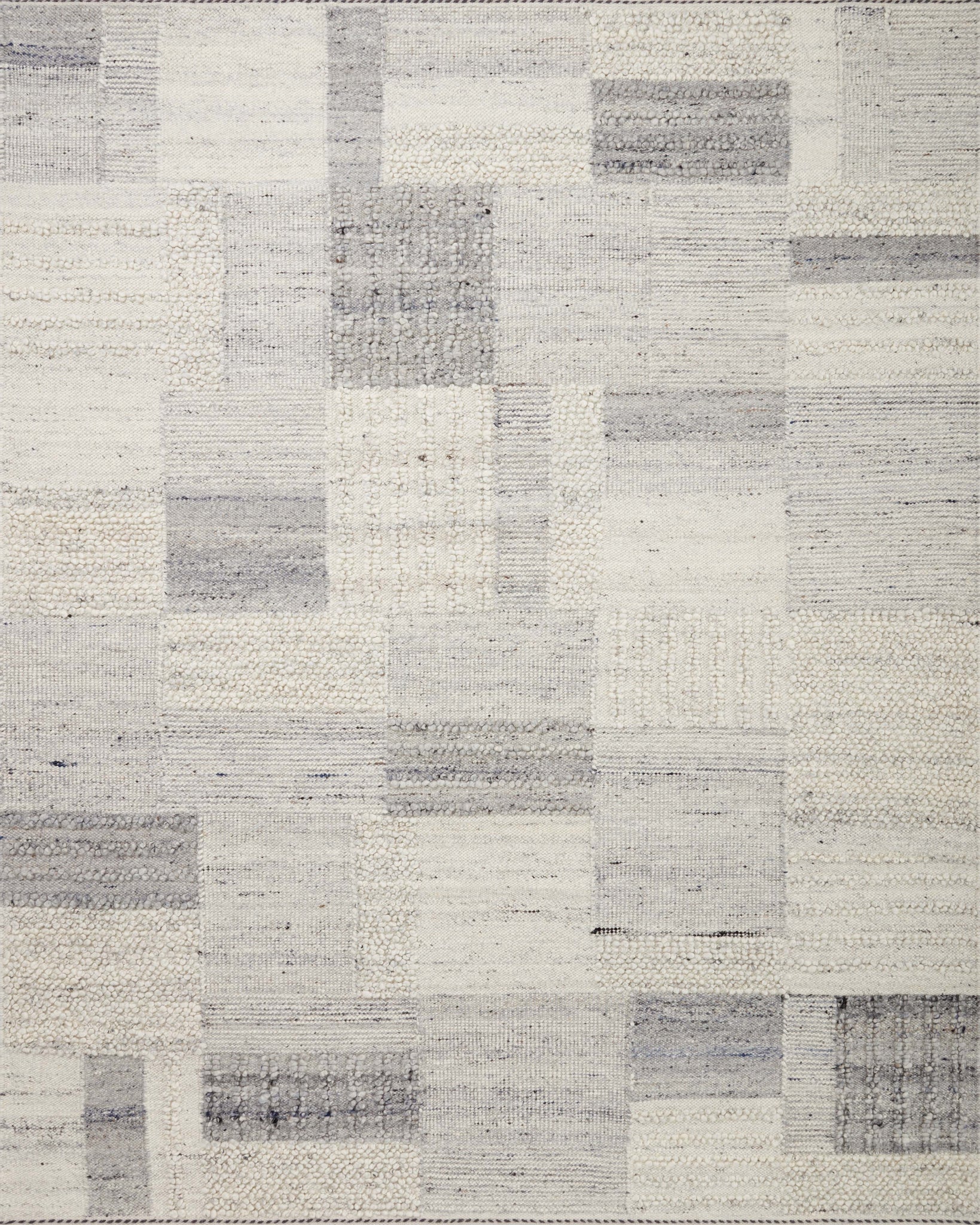 side view of Manfred Slate / Mist luxury Rug