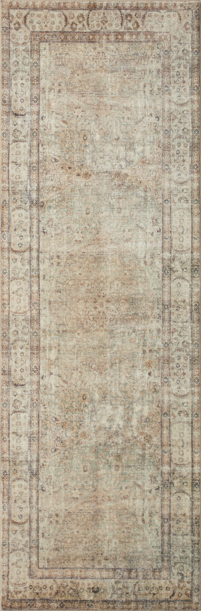 detail view of Margot Antique / Sage luxury Rug