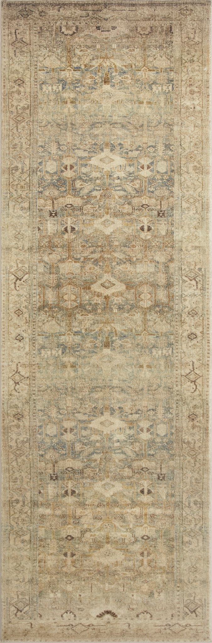 detail view of Margot Antique / Sage luxury Rug