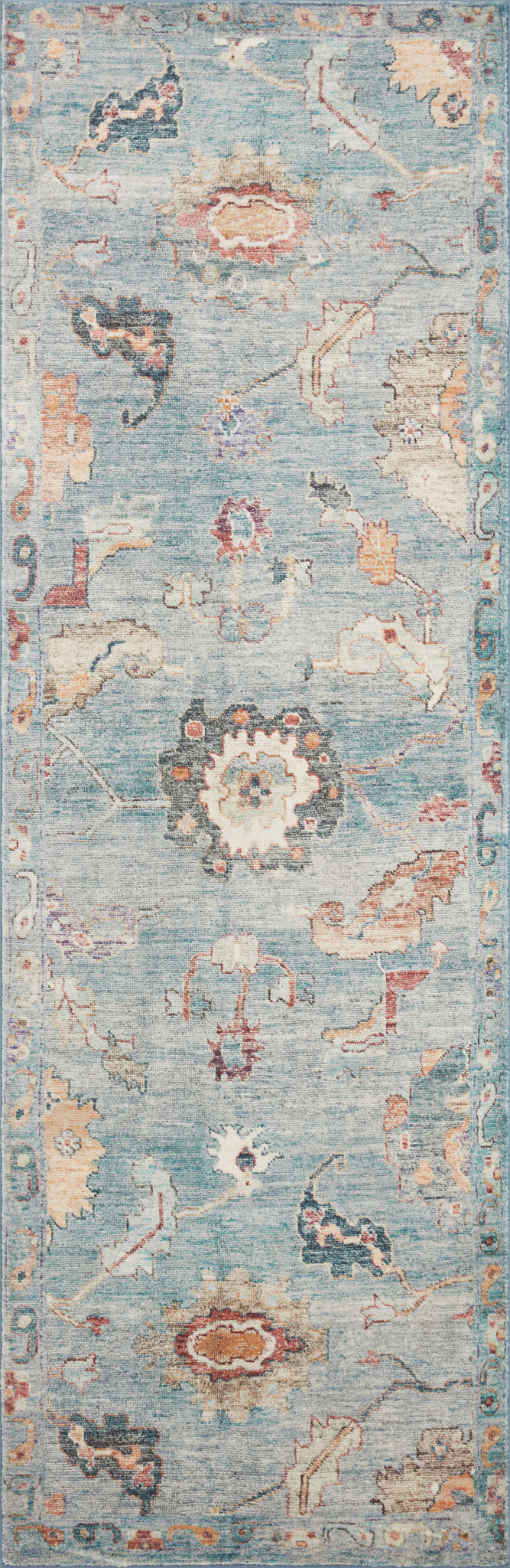 detail view of Margot Denim / Multi luxury Rug