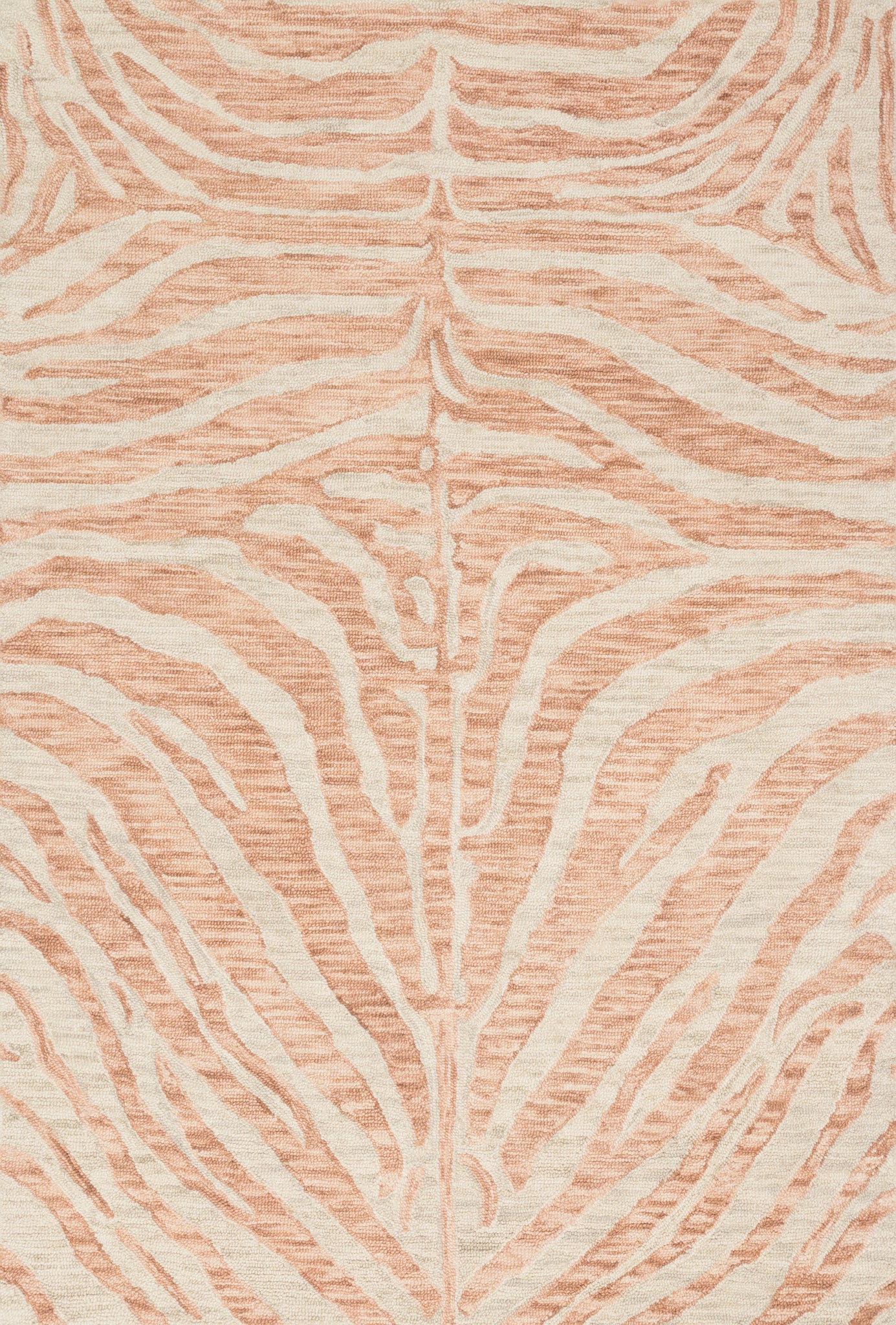 front view of Masai Blush / Ivory luxury Rug