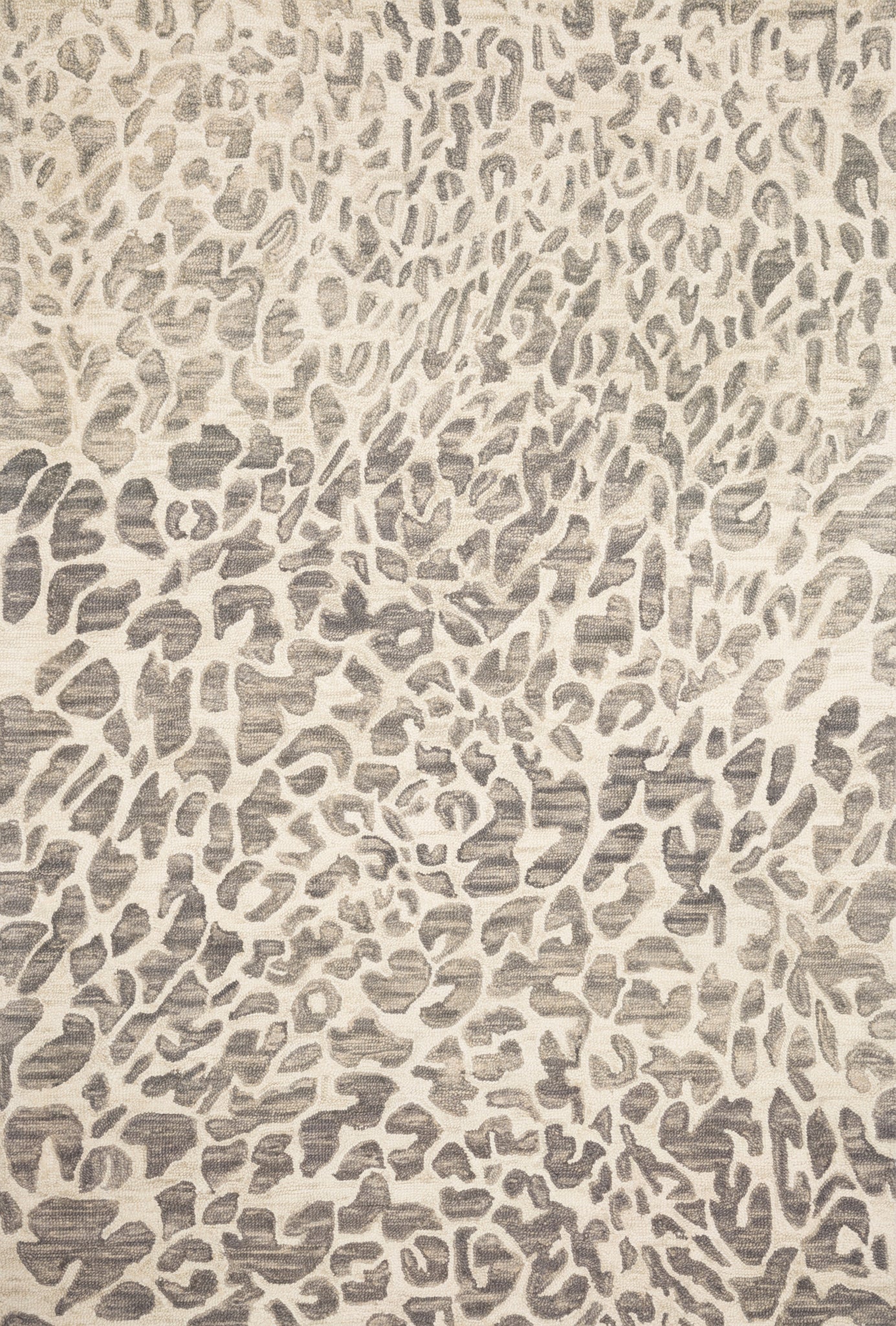 front view of Masai Grey / Ivory luxury Rug