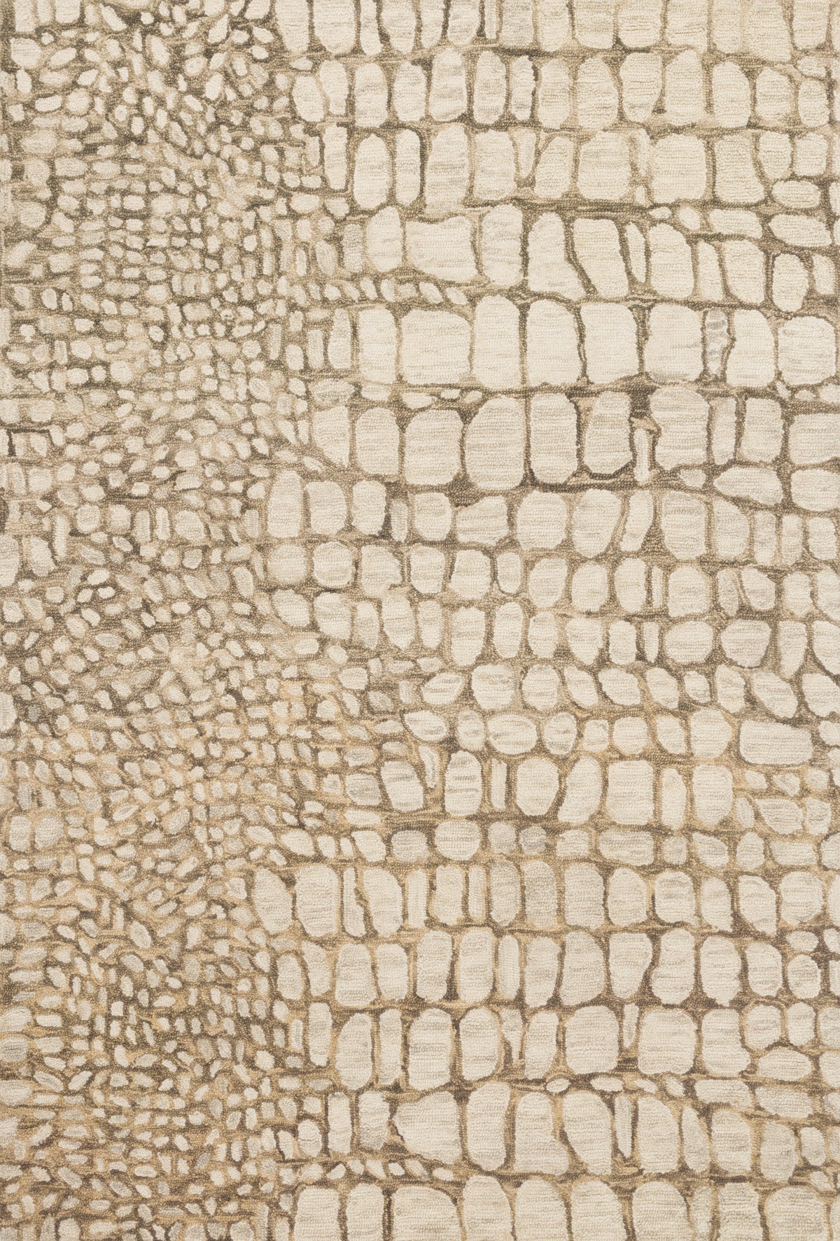 front view of Masai Neutral luxury Rug