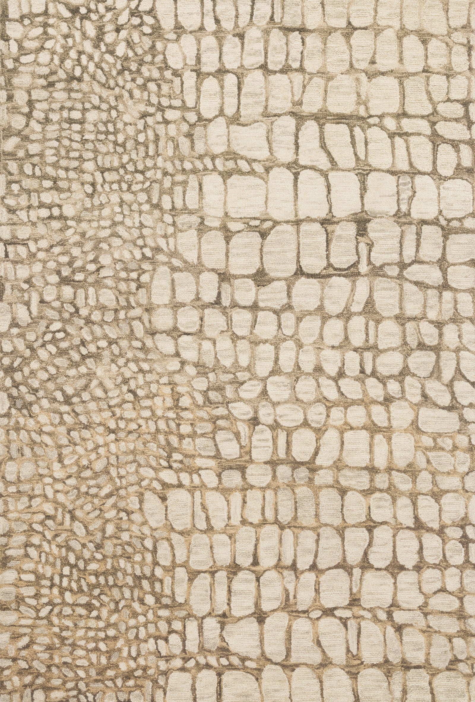 front view of Masai Neutral luxury Rug