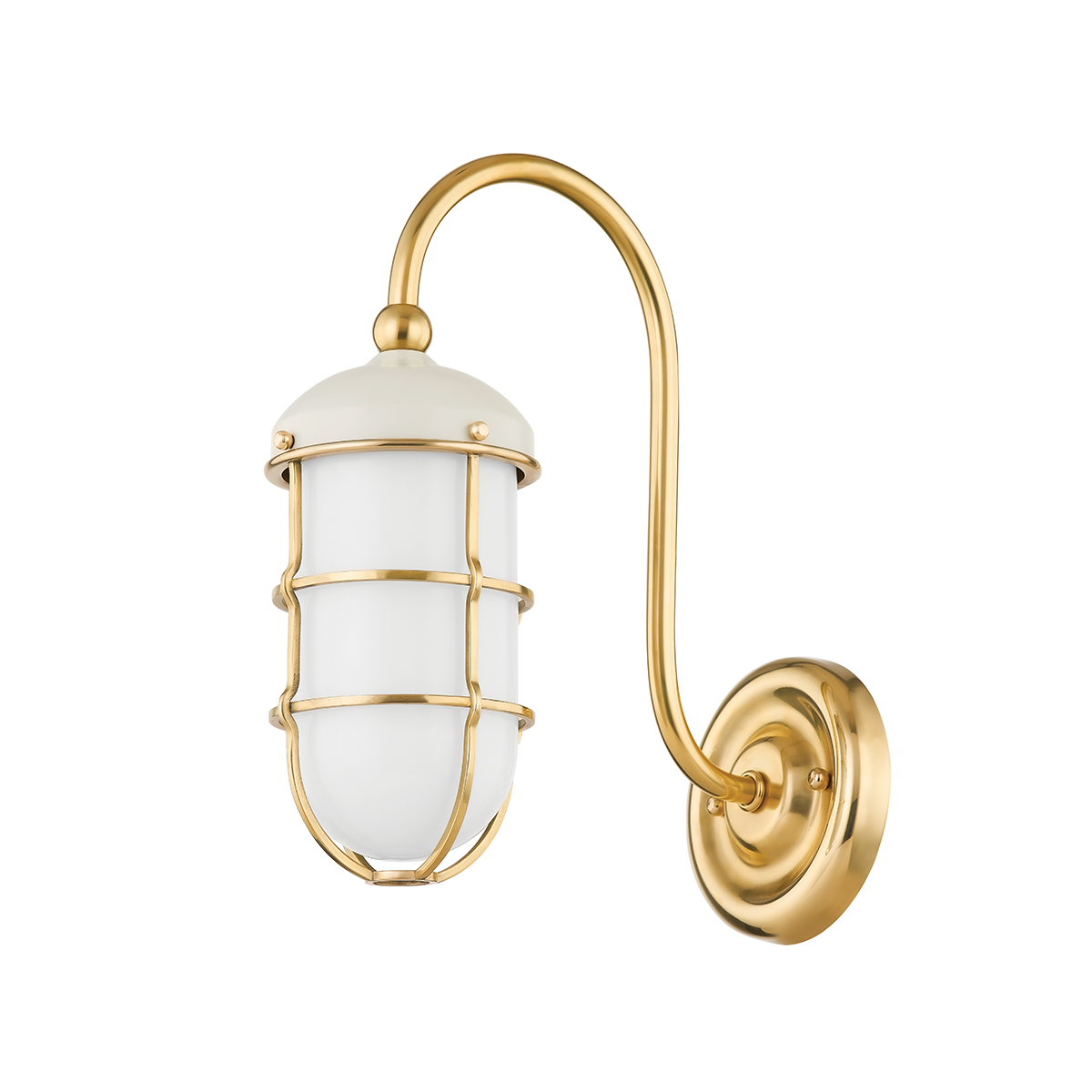 HOLKHAM Wall Sconce in AGED BRASS