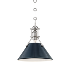 Polished Nickel / Darkest Blue