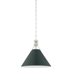 Polished Nickel / Soft Studio Green