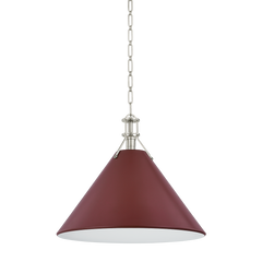 Polished Nickel / Soft Crimson