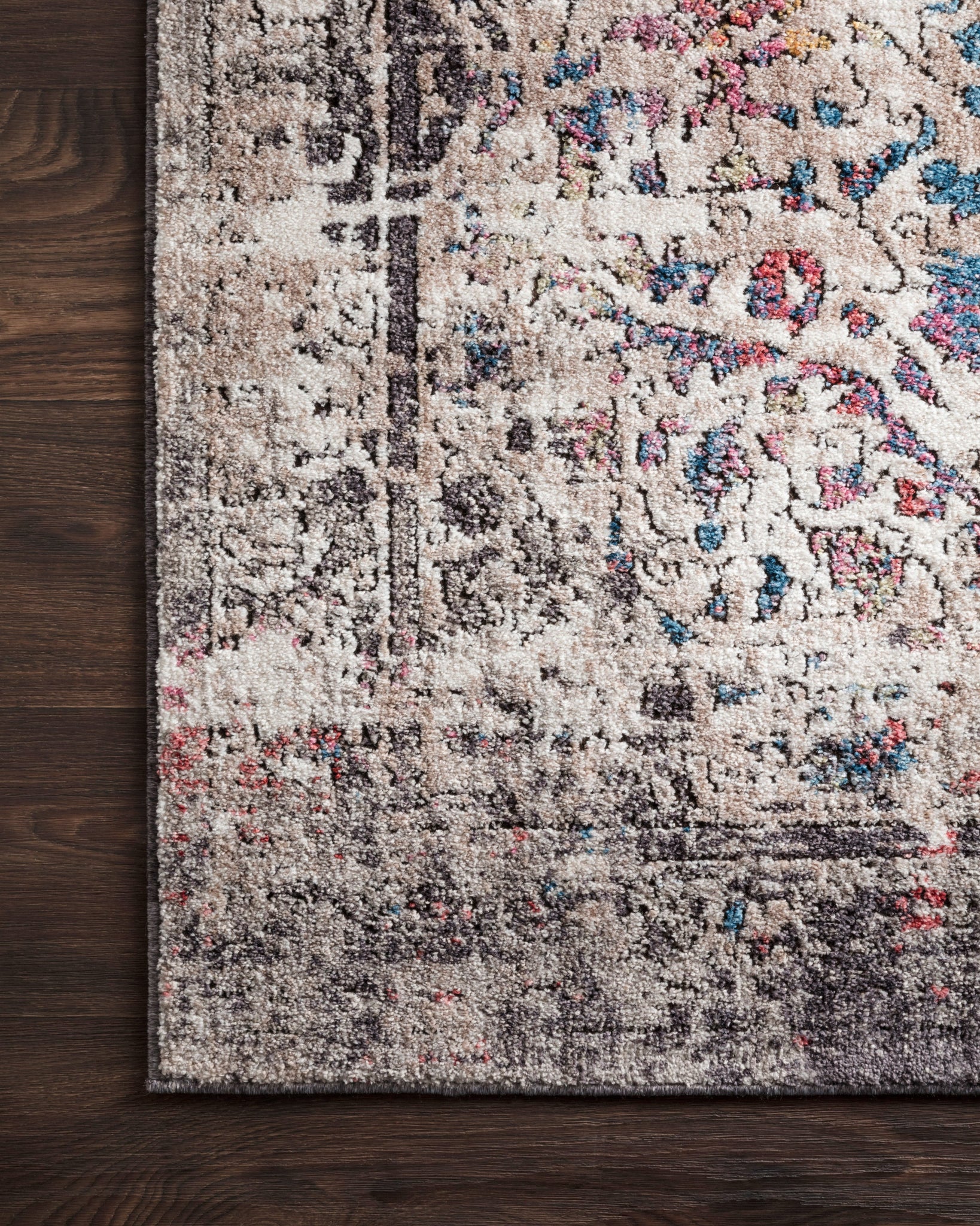 side view of Medusa Granite / Multi luxury Rug
