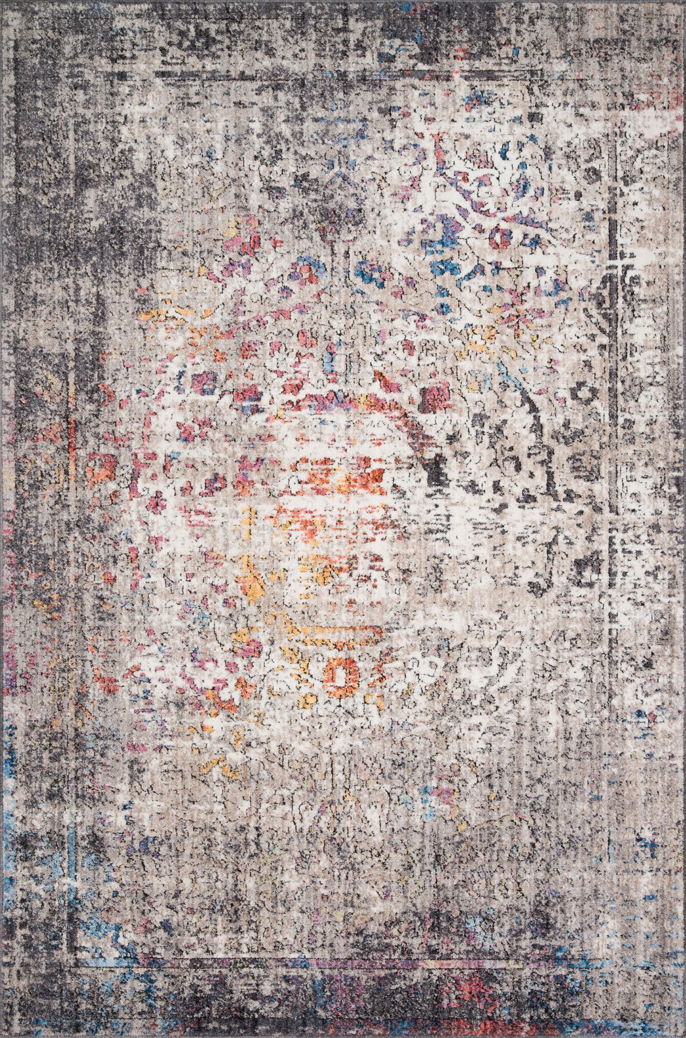 front view of Medusa Granite / Multi luxury Rug