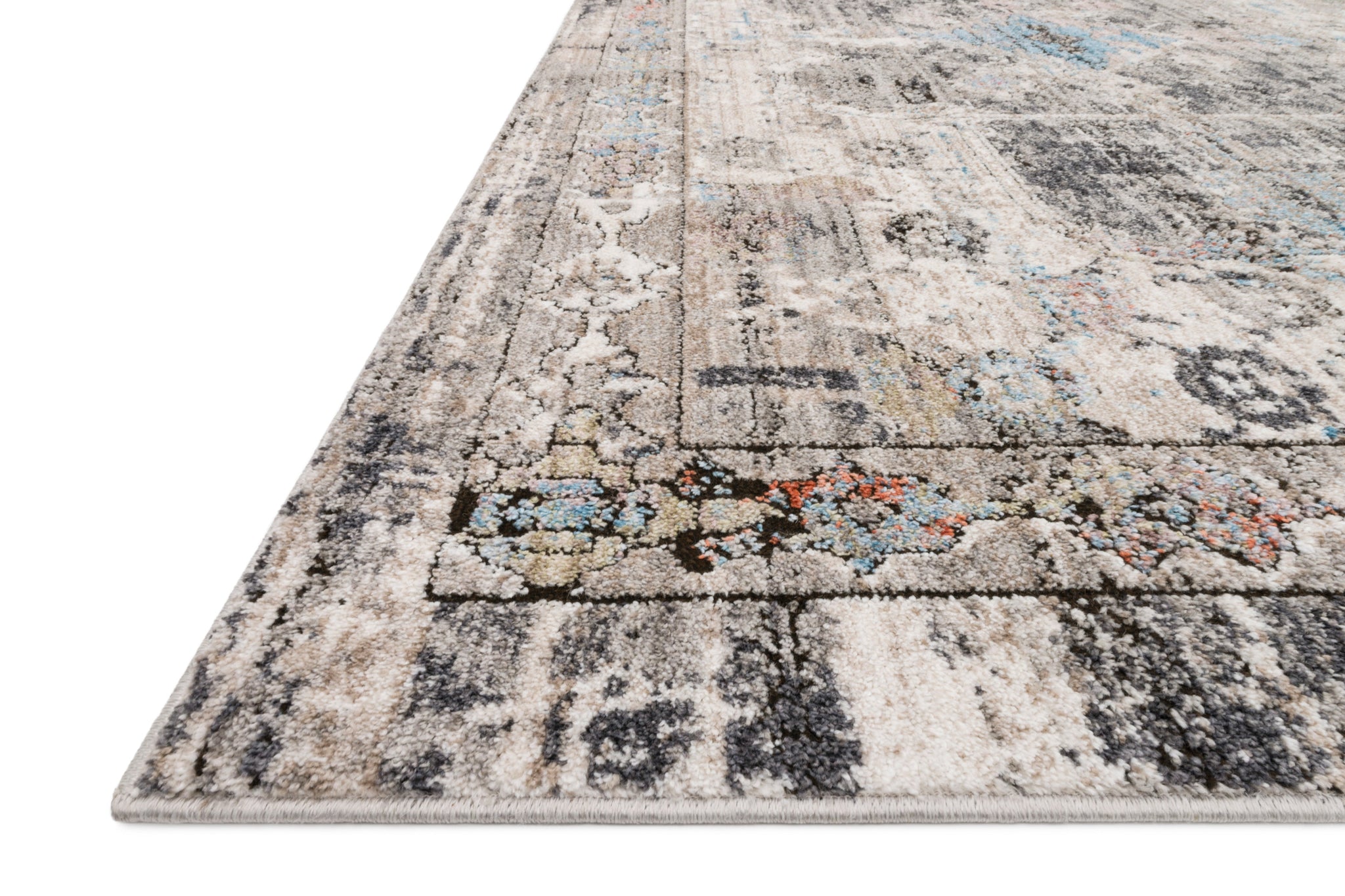 angle view of Medusa Natural / Stone luxury Rug