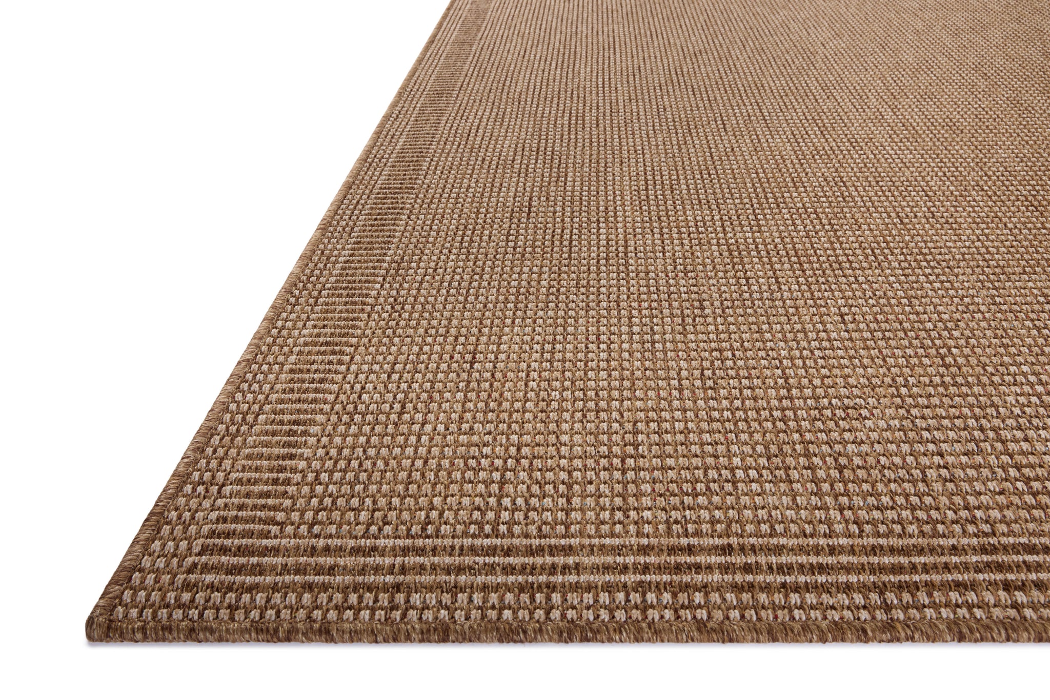 angle view of Merrick Natural / Oatmeal luxury Rug