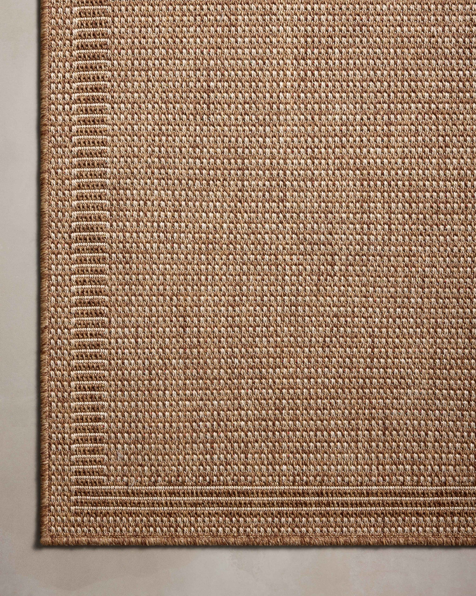 detail view of Merrick Natural / Oatmeal luxury Rug