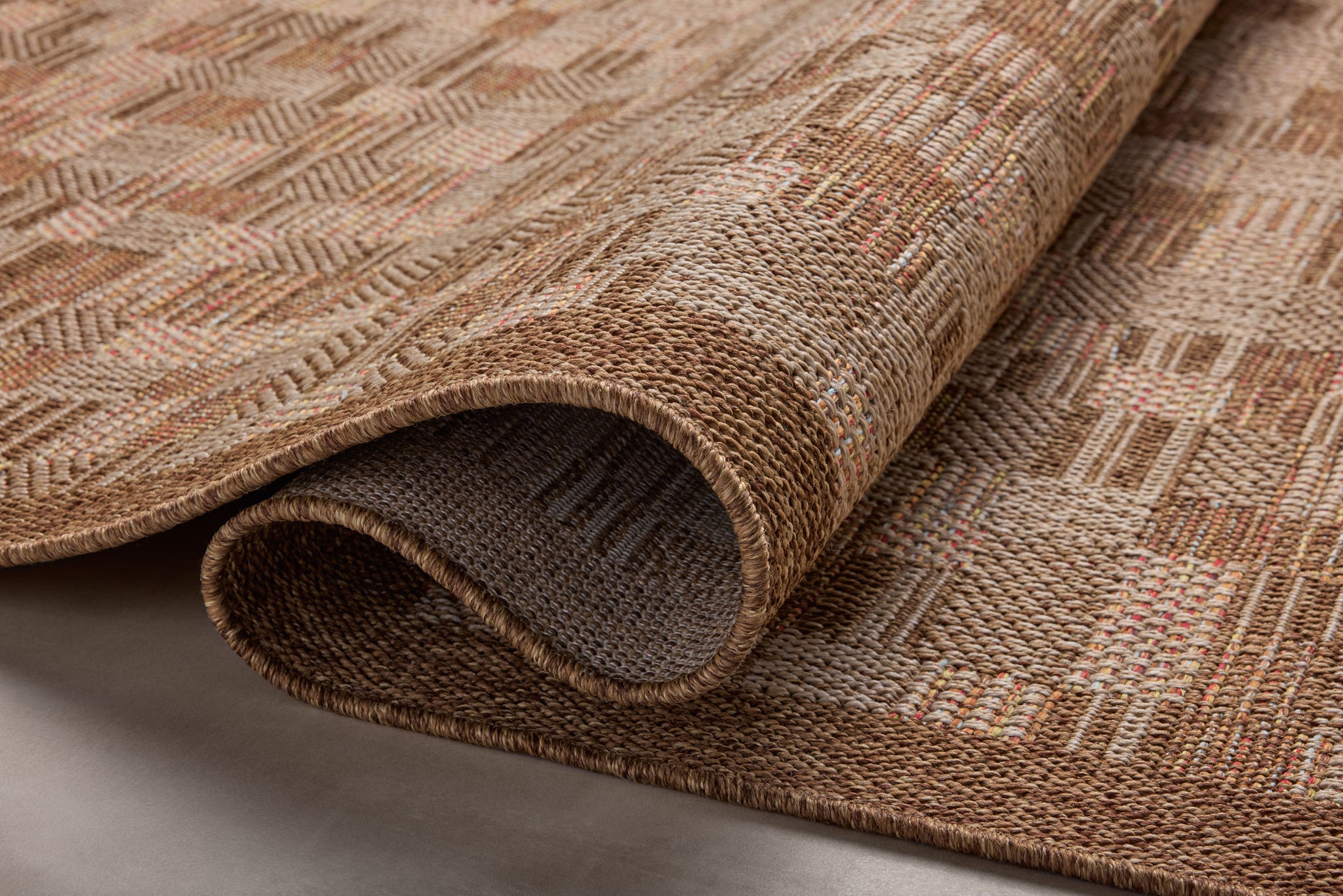 detail view of Merrick Chestnut / Fiesta luxury Rug