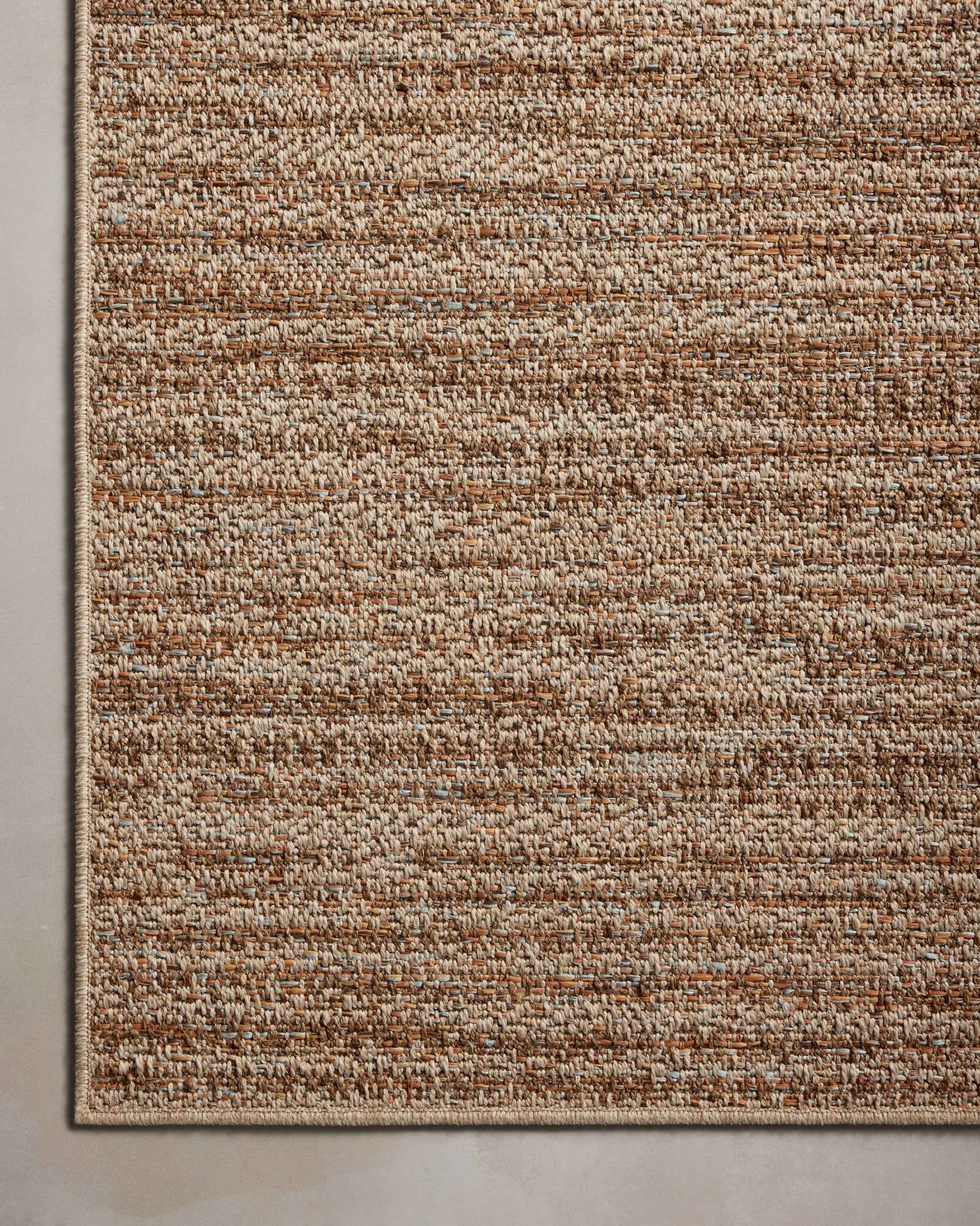 detail view of Merrick Oatmeal / Multi luxury Rug