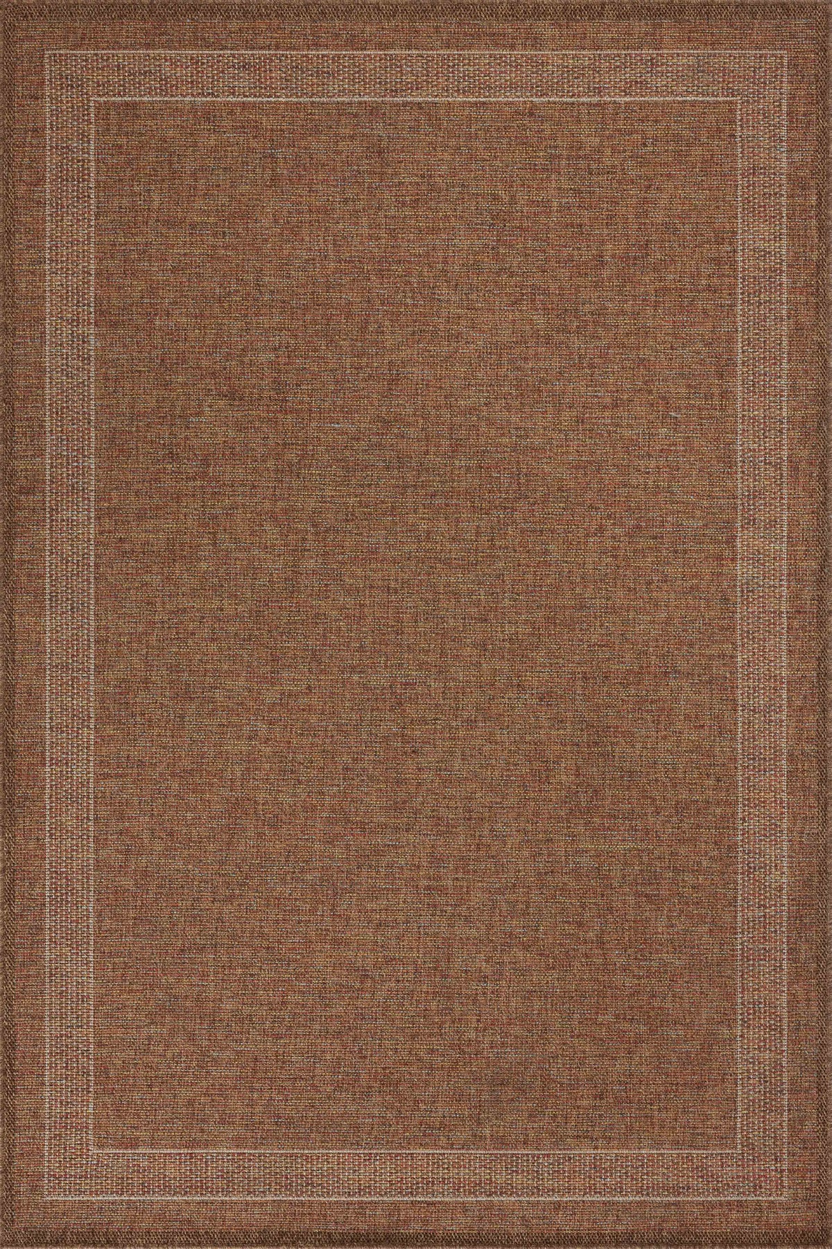 front view of Merrick Cinnamon / Multi luxury Rug