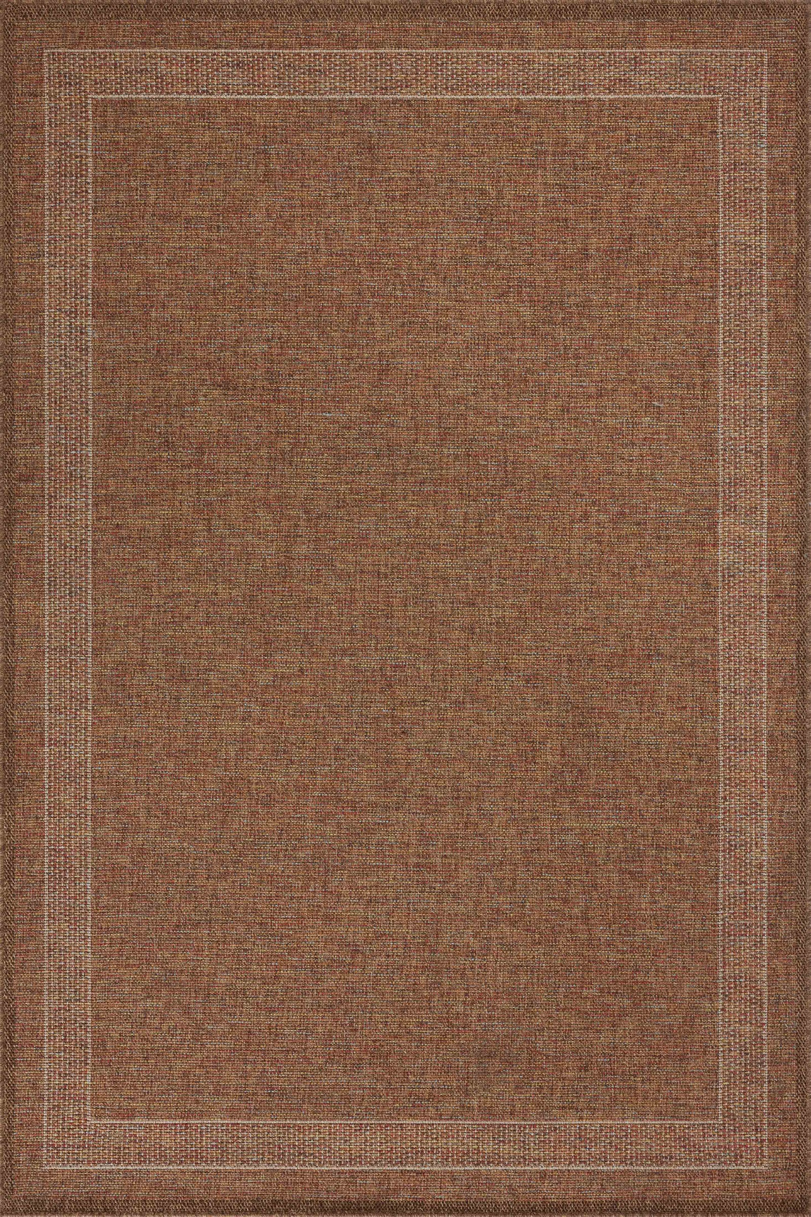front view of Merrick Cinnamon / Multi luxury Rug