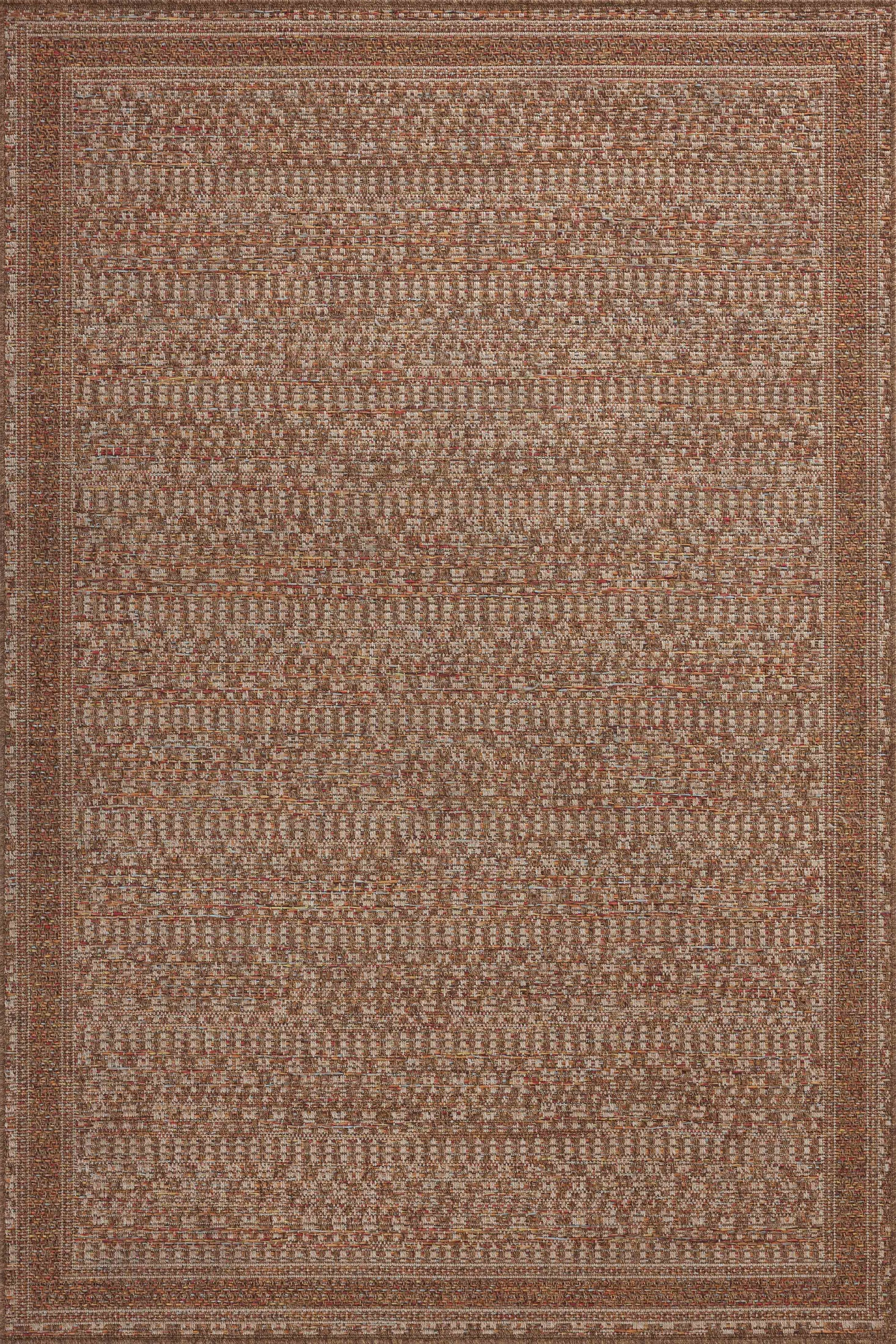front view of Merrick Natural / Fiesta luxury Rug