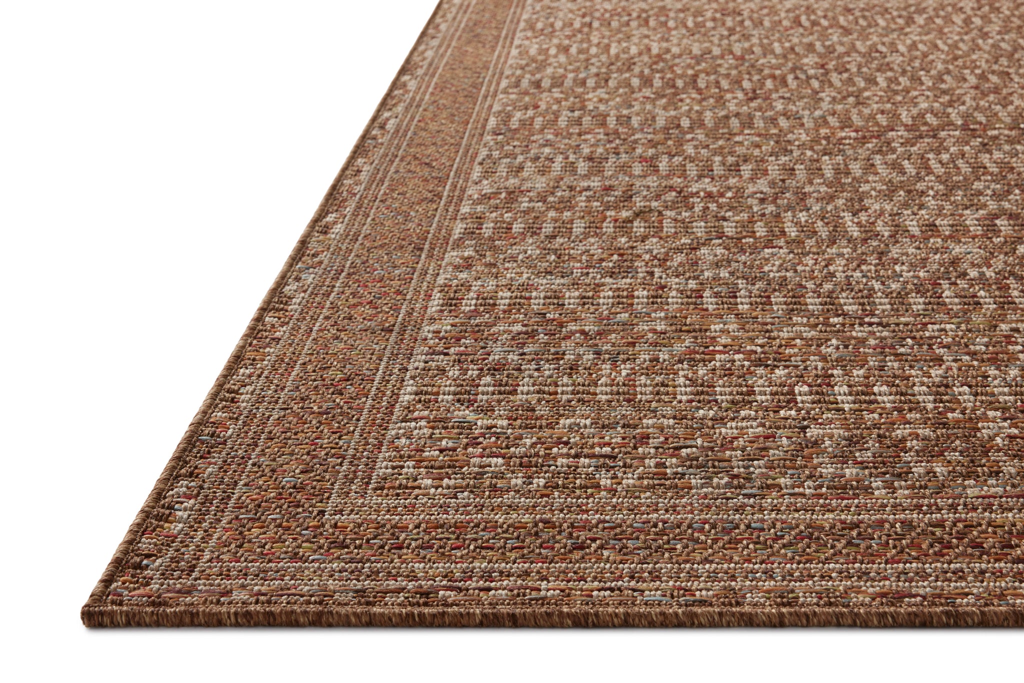 angle view of Merrick Natural / Fiesta luxury Rug