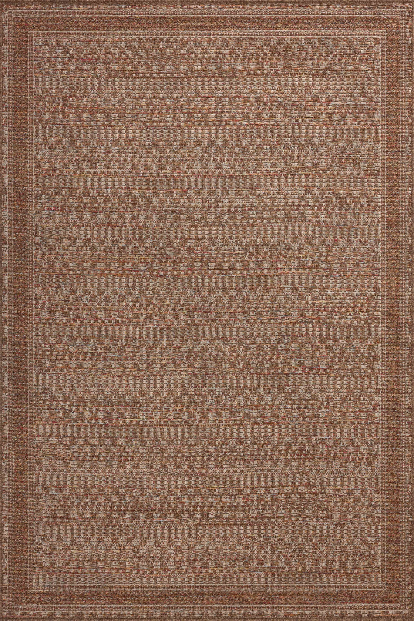 front view of Merrick Natural / Fiesta luxury Rug